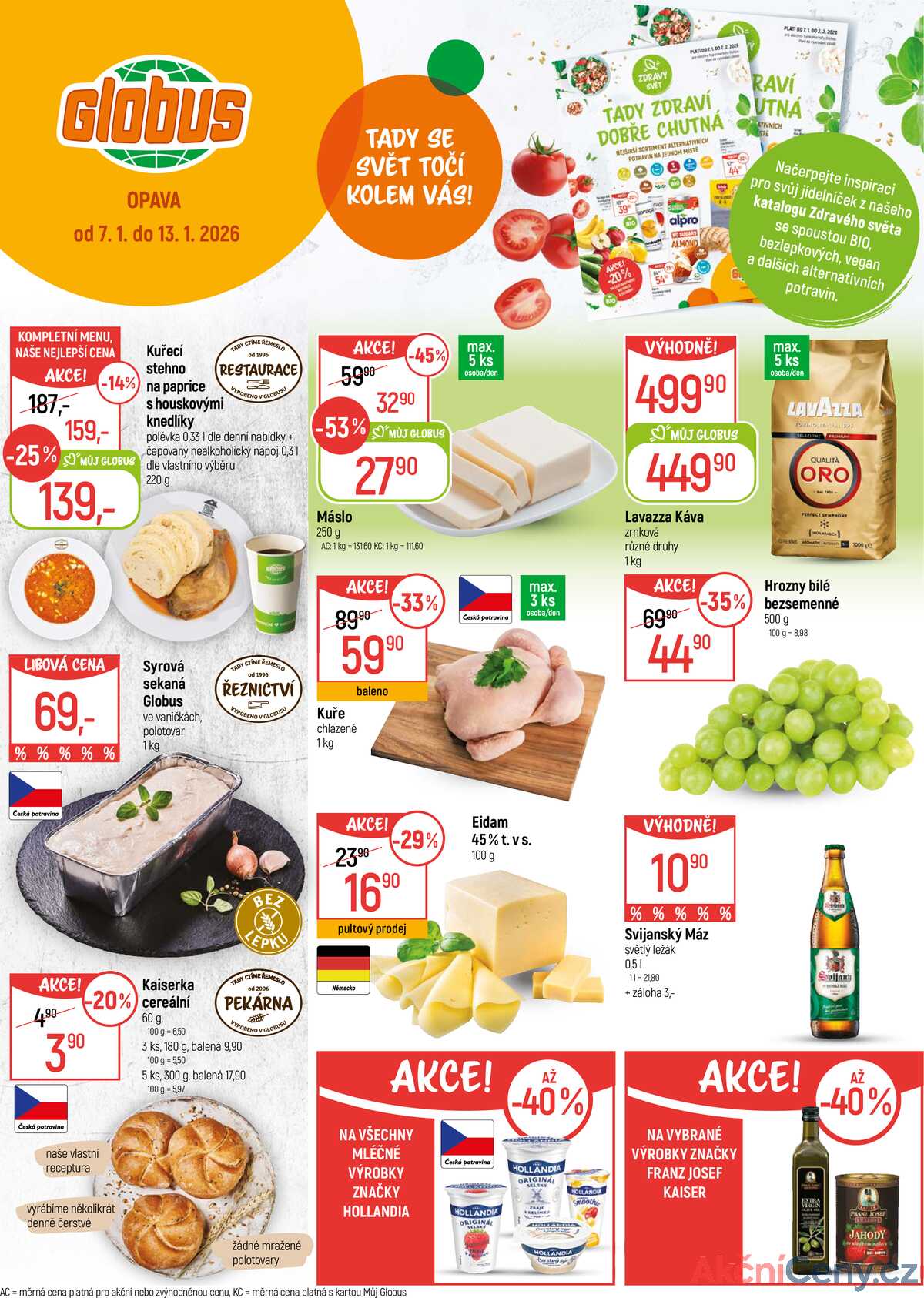 Akční leták Globus 7.1. - 13.1.2026 - Globus Opava strana 1