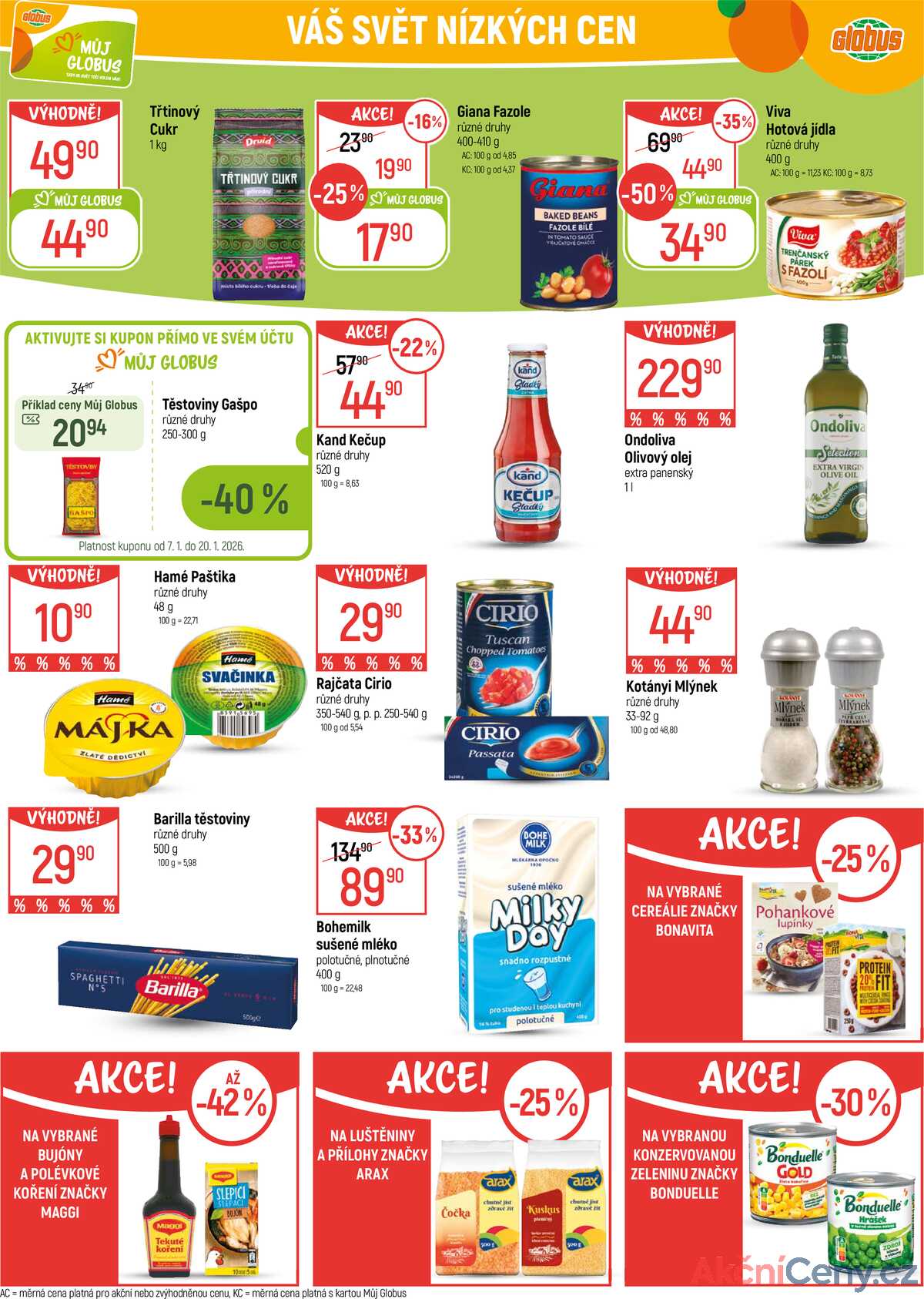 Akční leták Globus 7.1. - 13.1.2026 - Globus Pardubice strana 20