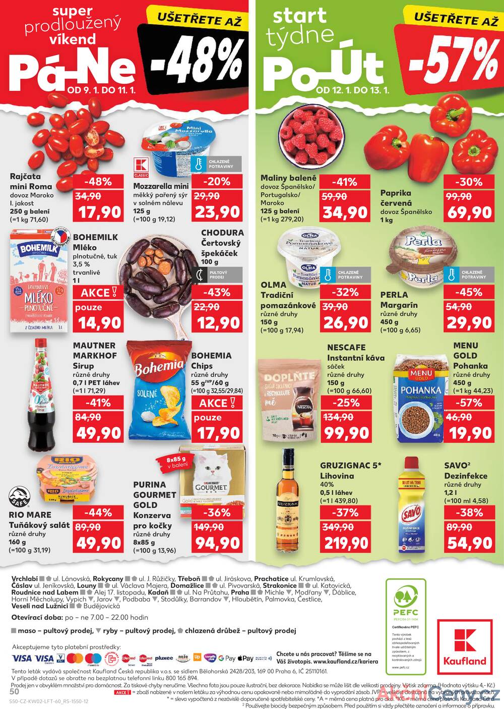 Leták Kaufland - Kaufland 7.1. - 13.1. - Kaufland - Praha 3 (Jarov) - strana 50