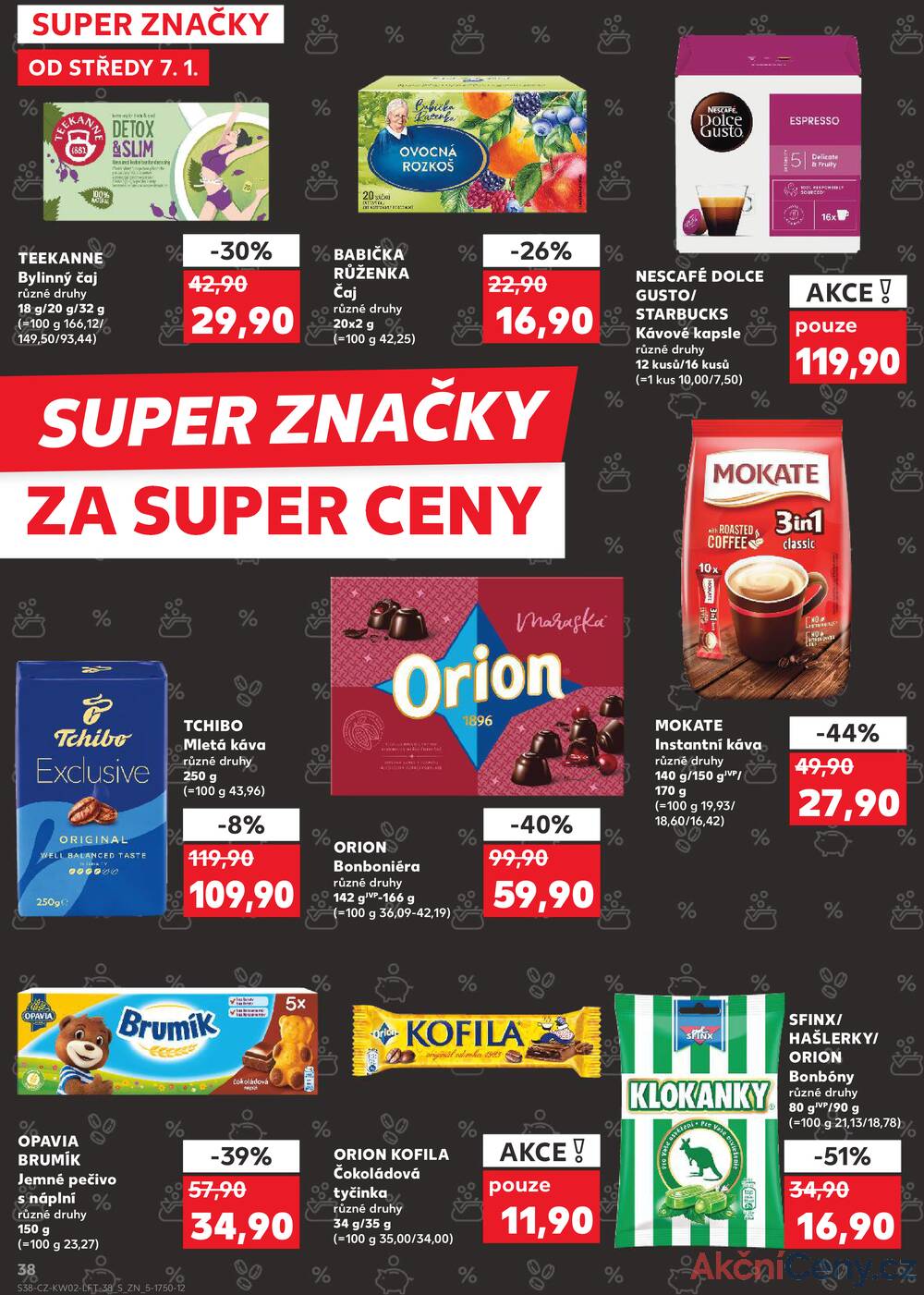 Leták Kaufland - Kaufland 7.1. - 13.1. - Kaufland - Zábřeh na Moravě - strana 38