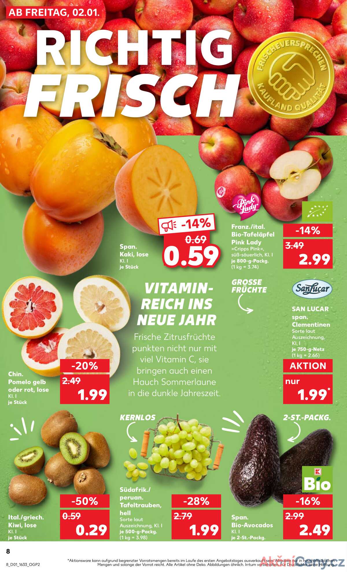 Leták Kaufland Německo 4.1.-7.1.2026 strana 8