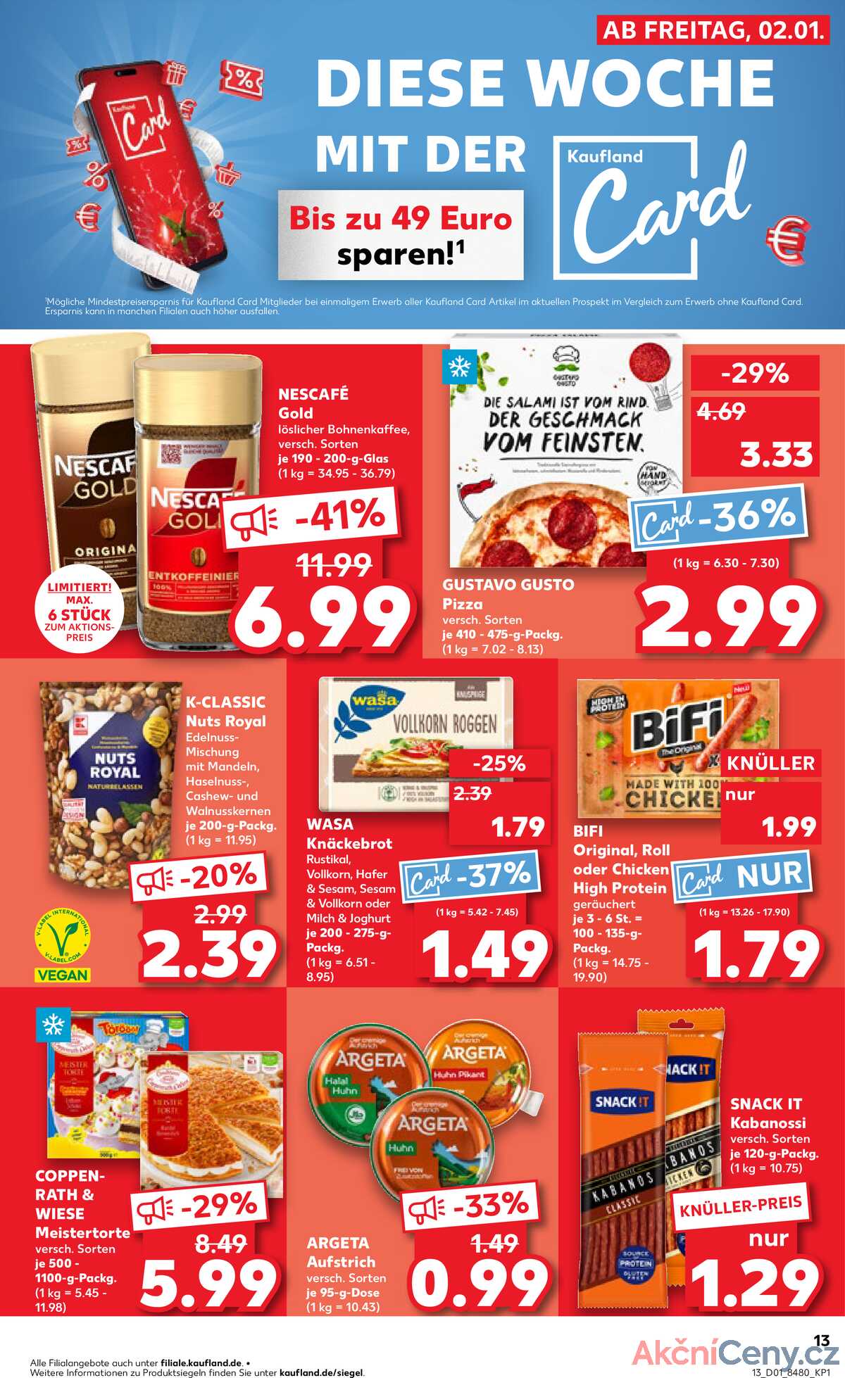 Leták Kaufland Německo 4.1.-7.1.2026 strana 13