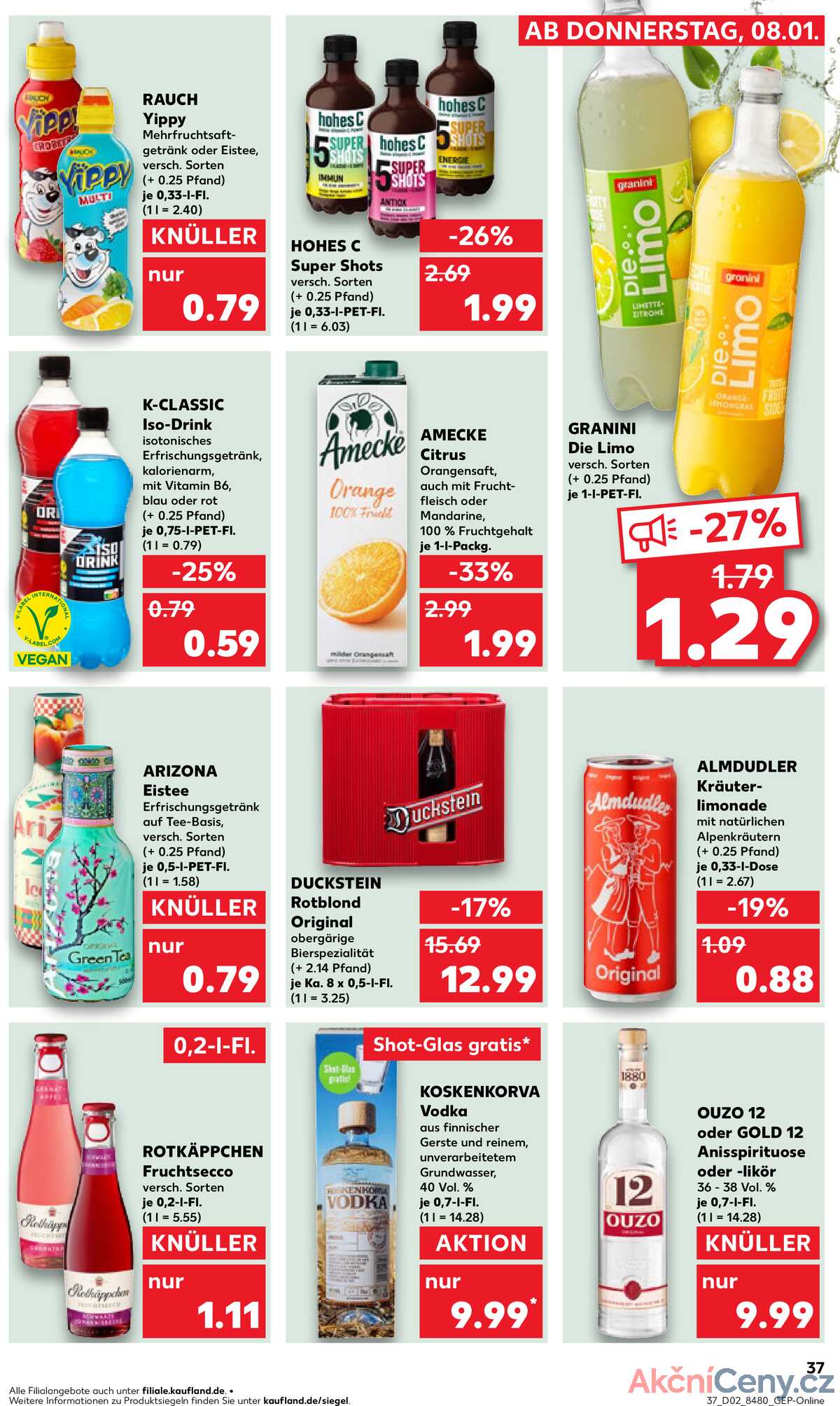Leták Kaufland Německo 8.1.-14.1.2026 strana 37
