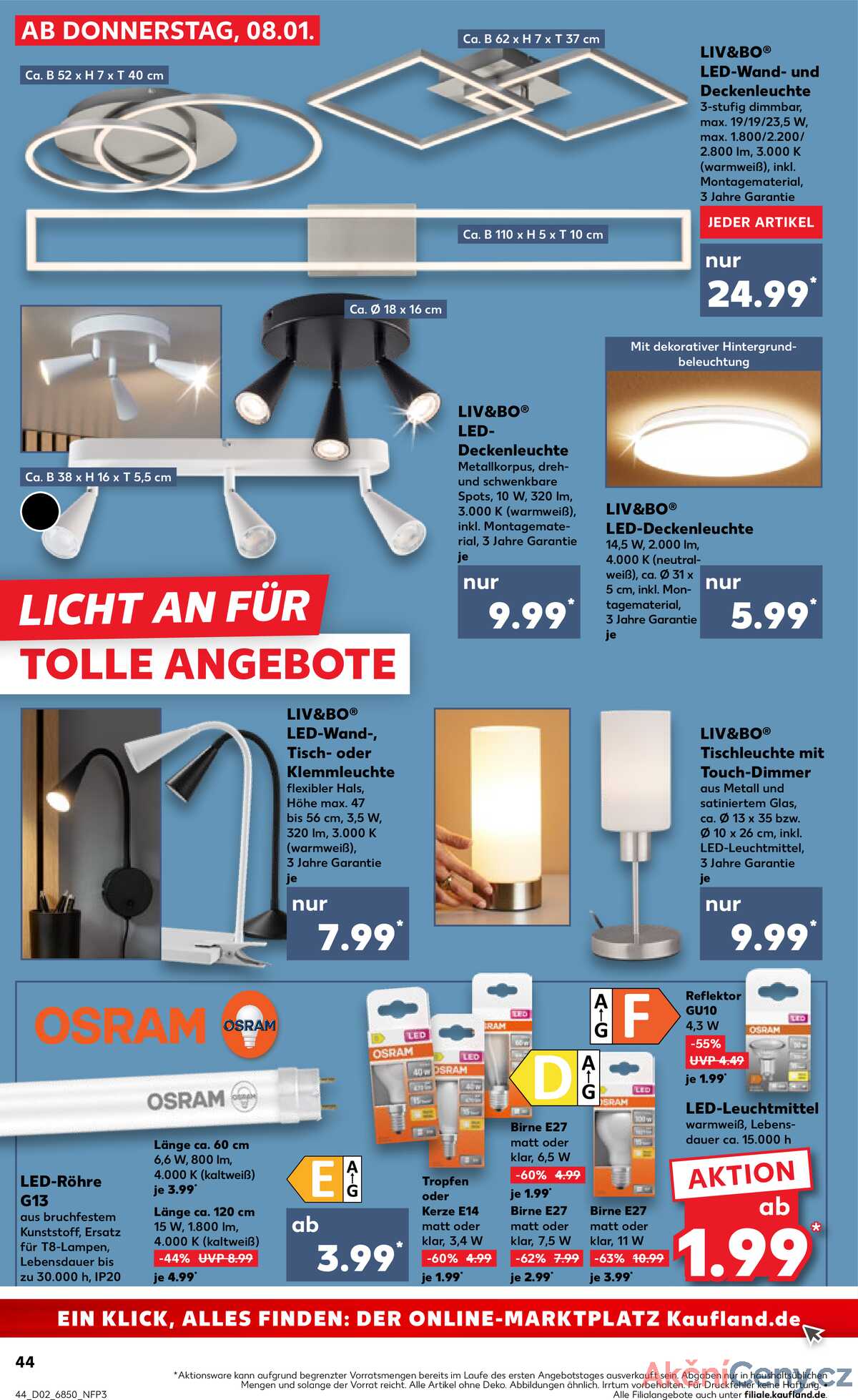 Leták Kaufland Německo 8.1.-14.1.2026 strana 44
