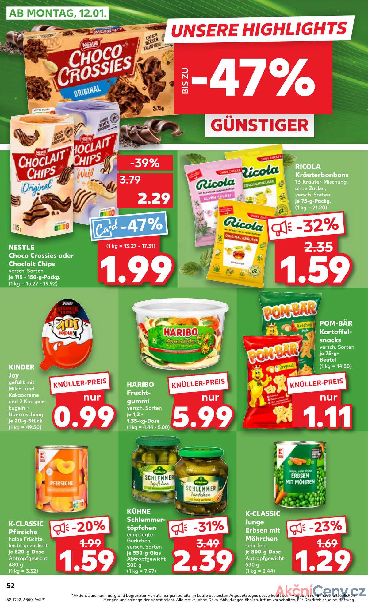Leták Kaufland Německo 8.1.-14.1.2026 strana 52
