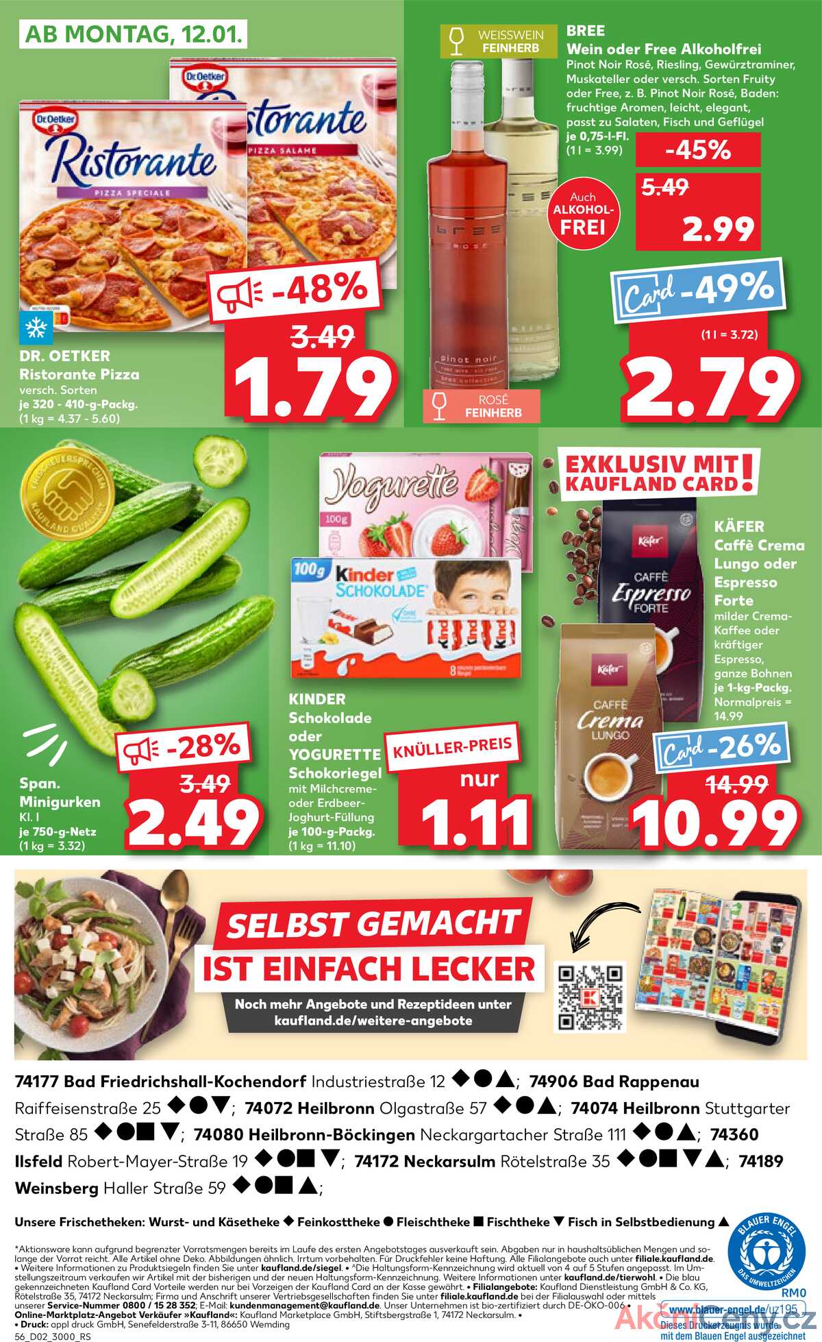 Leták Kaufland Německo 8.1.-14.1.2026 strana 56