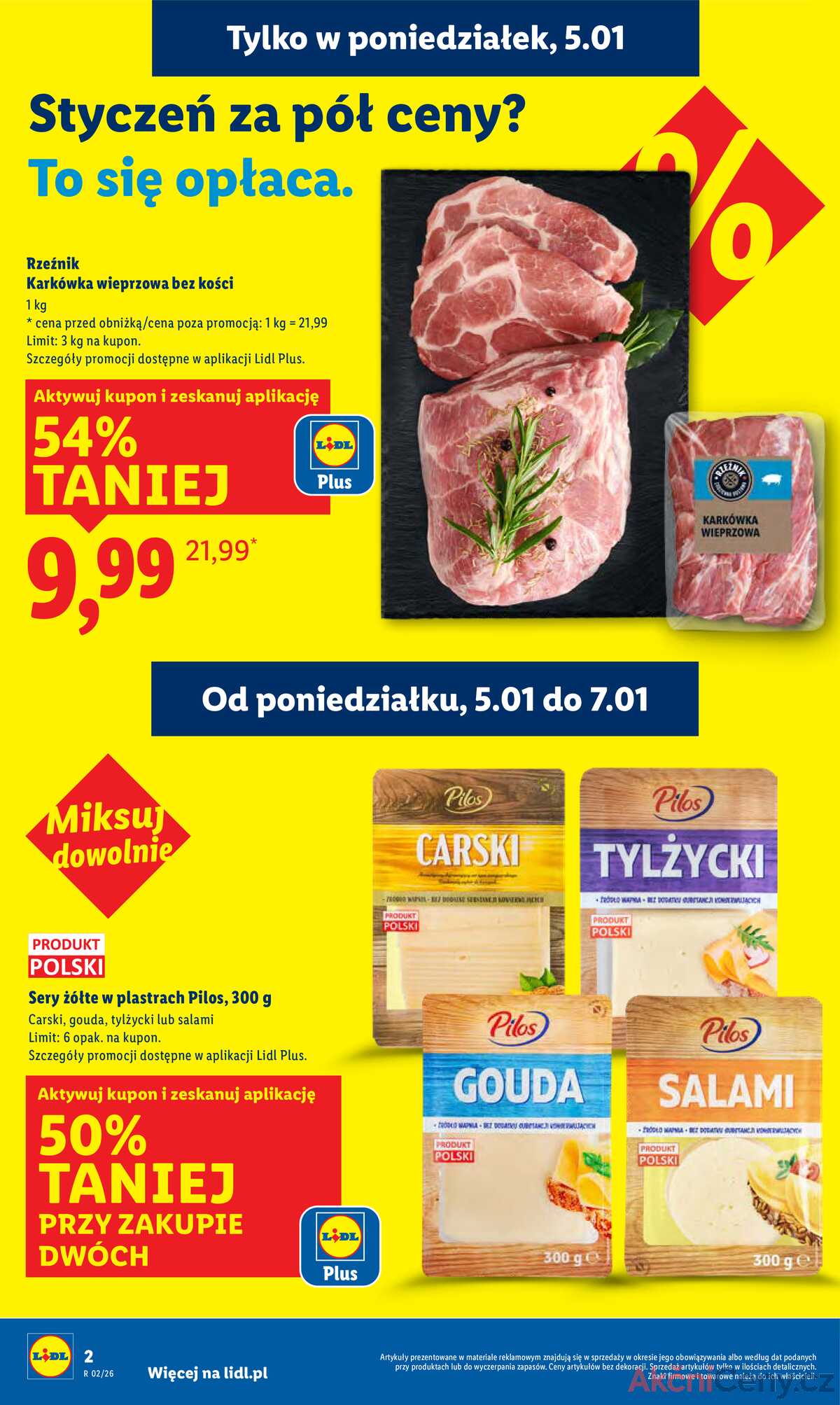 Leták Lidl Polsko 5.1.-7.1.2026 strana 2