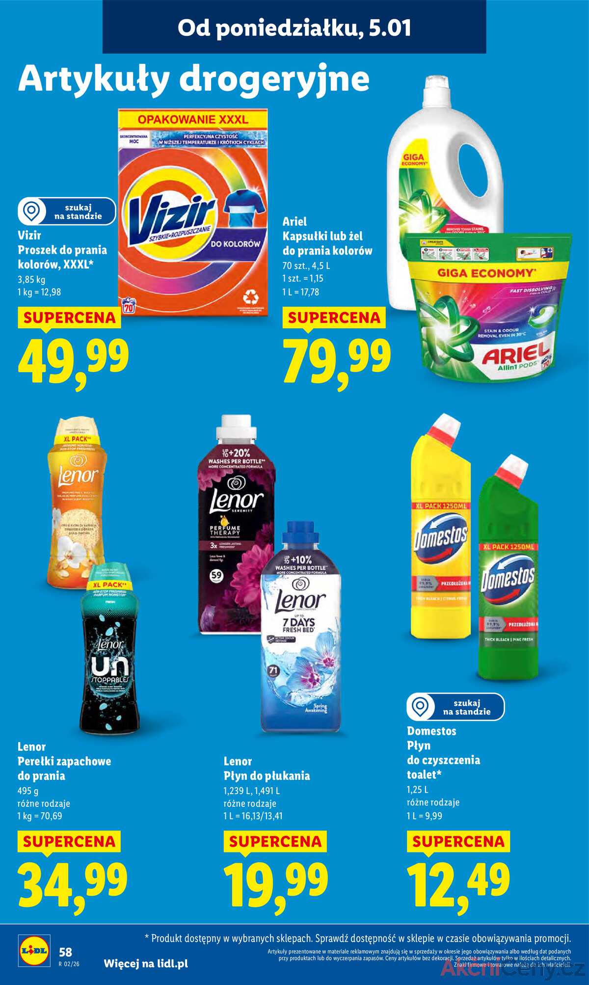 Leták Lidl Polsko 5.1.-7.1.2026 strana 60