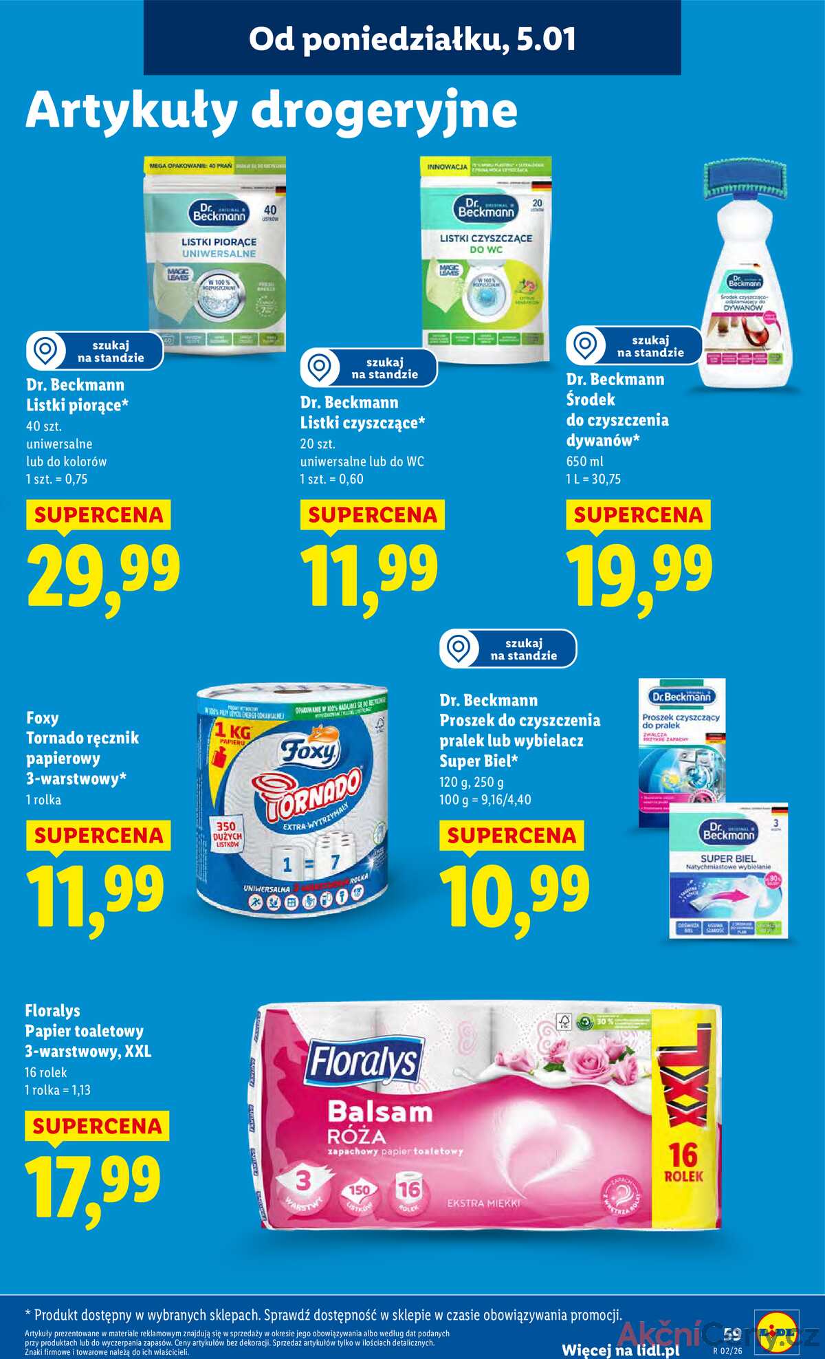 Leták Lidl Polsko 5.1.-7.1.2026 strana 61