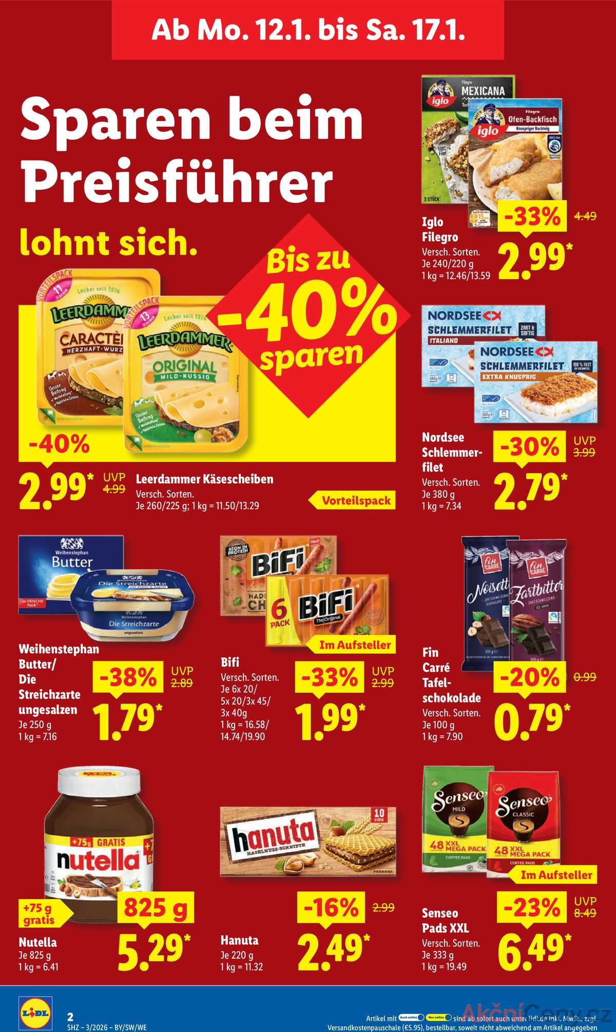 Leták Lidl Německo 12.1.-17.1.2026 strana 2