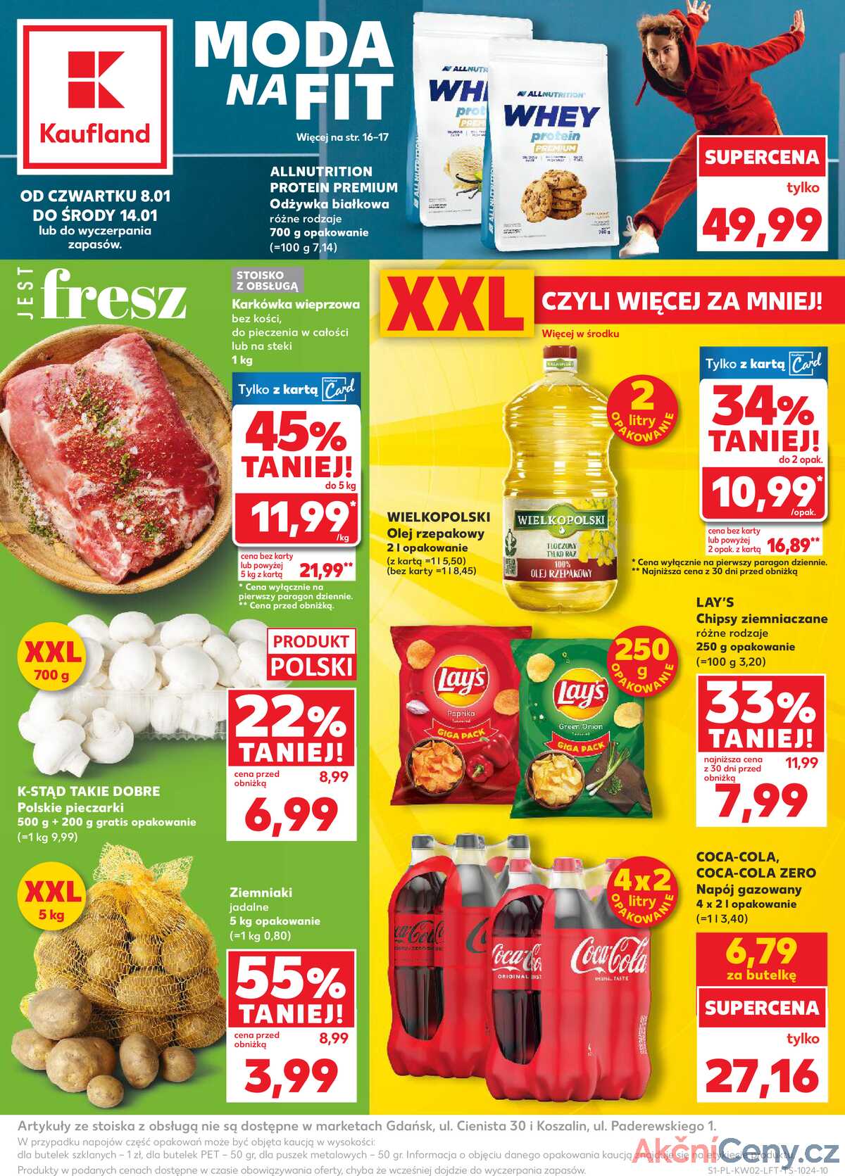 Leták Kaufland Polsko 8.1.-14.1.2026 - Noviny týdne strana 1