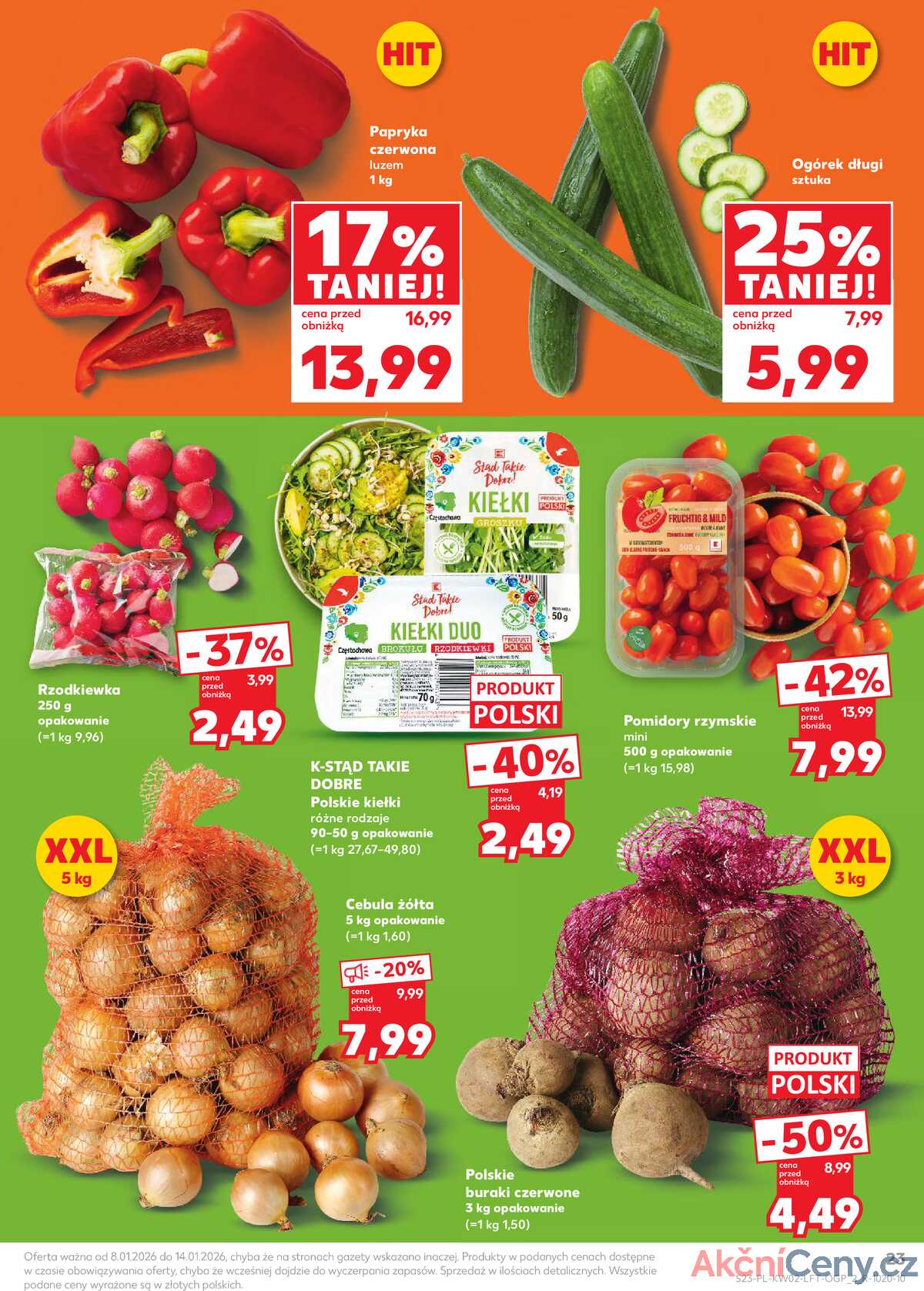 Leták Kaufland Polsko 8.1.-14.1.2026 - Noviny týdne strana 23
