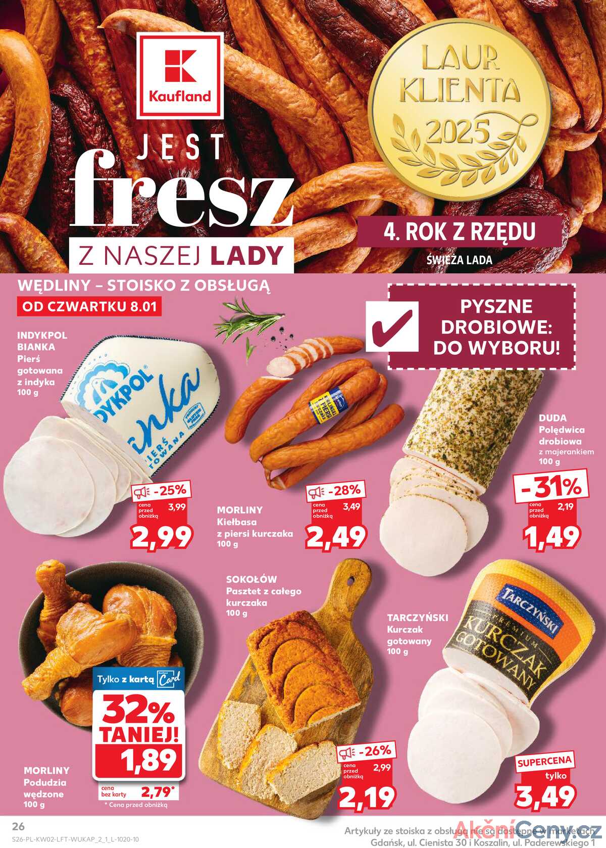 Leták Kaufland Polsko 8.1.-14.1.2026 - Noviny týdne strana 26