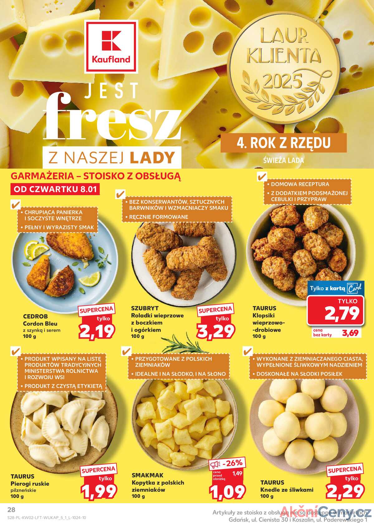 Leták Kaufland Polsko 8.1.-14.1.2026 - Noviny týdne strana 28