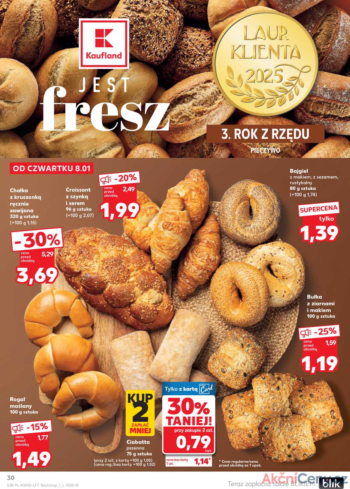 Leták Kaufland Polsko 8.1.-14.1.2026 - Noviny týdne strana 30