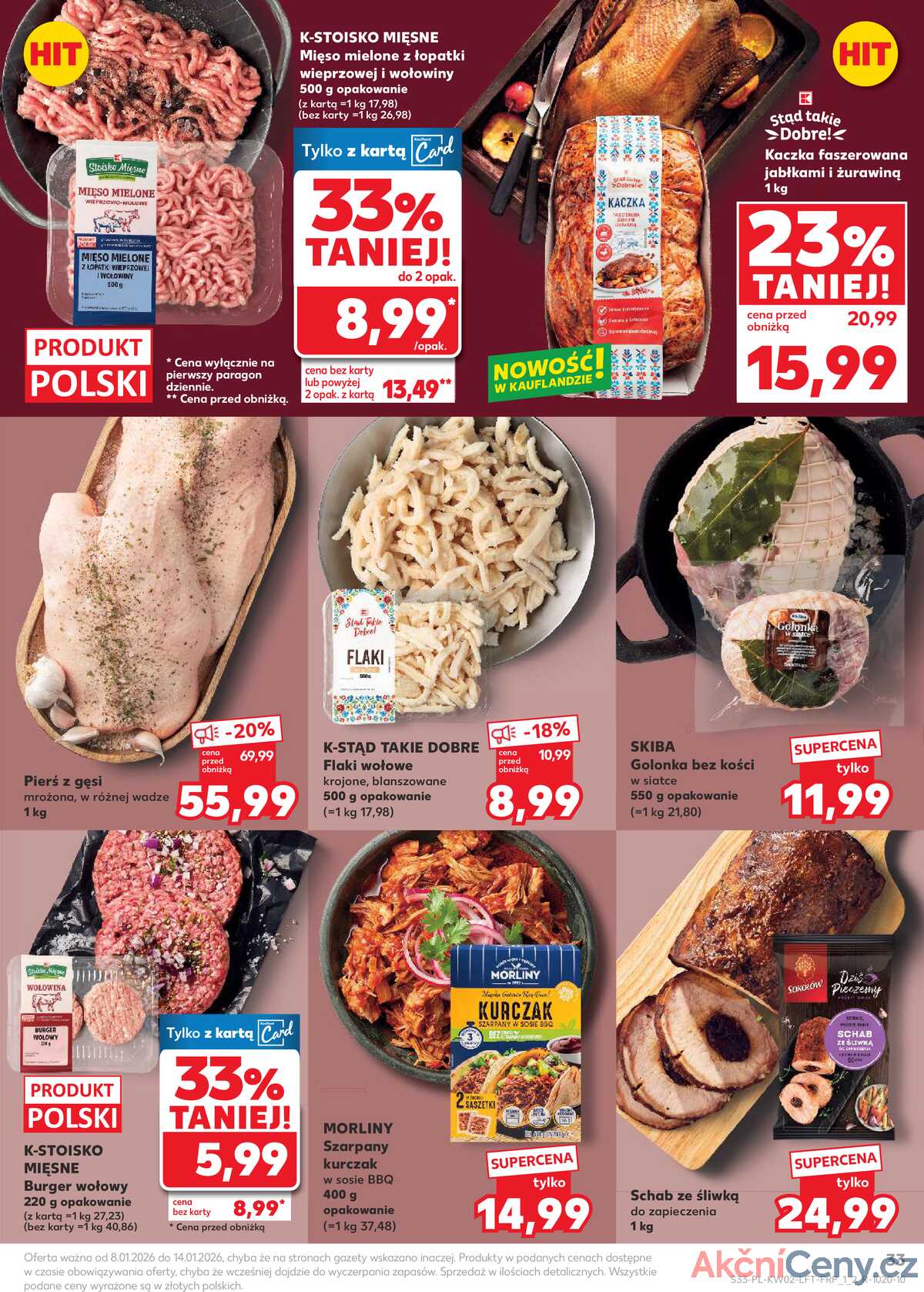 Leták Kaufland Polsko 8.1.-14.1.2026 - Noviny týdne strana 33