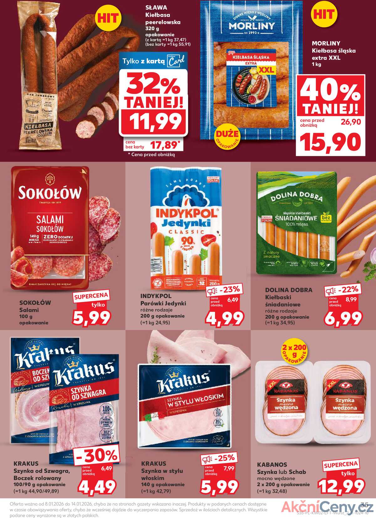 Leták Kaufland Polsko 8.1.-14.1.2026 - Noviny týdne strana 35