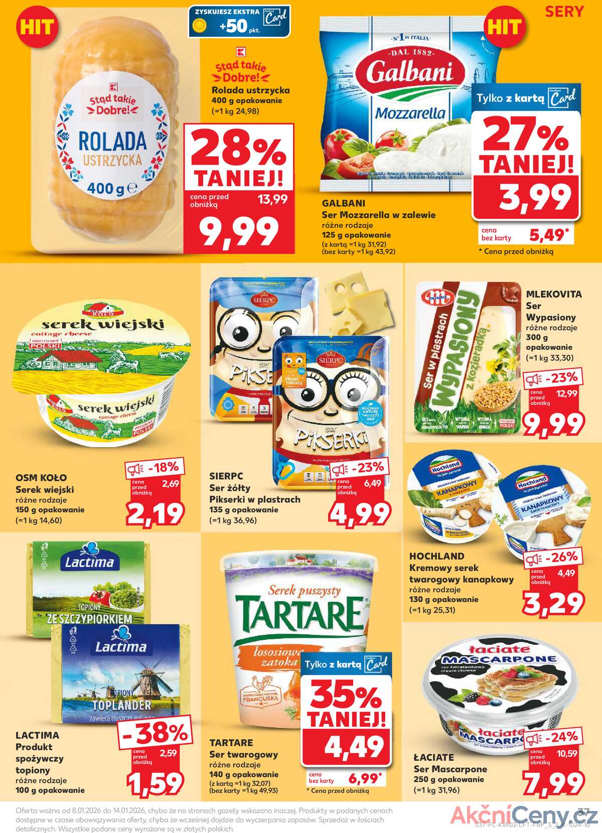 Leták Kaufland Polsko 8.1.-14.1.2026 - Noviny týdne strana 37