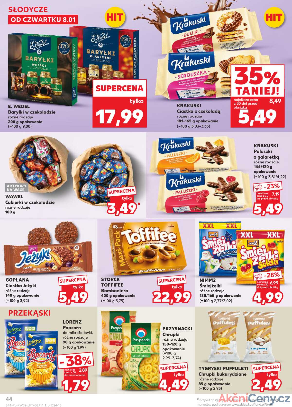 Leták Kaufland Polsko 8.1.-14.1.2026 - Noviny týdne strana 44