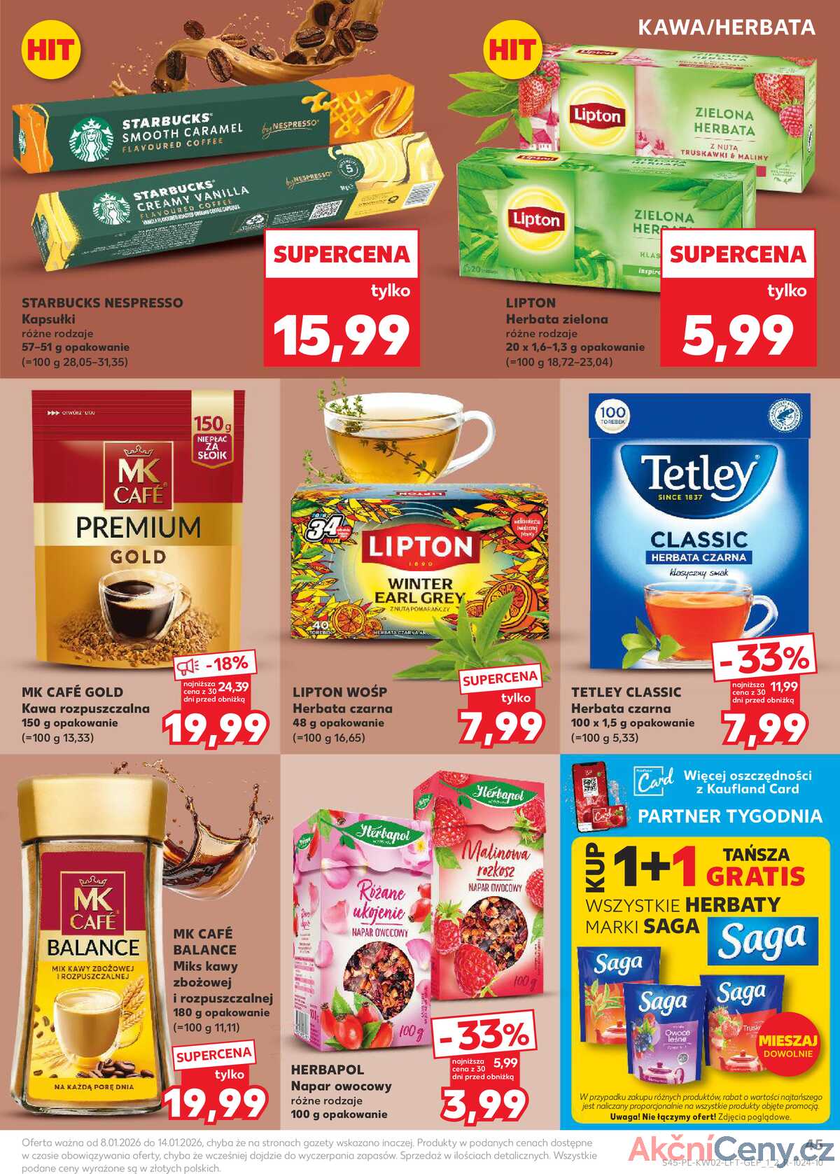 Leták Kaufland Polsko 8.1.-14.1.2026 - Noviny týdne strana 45