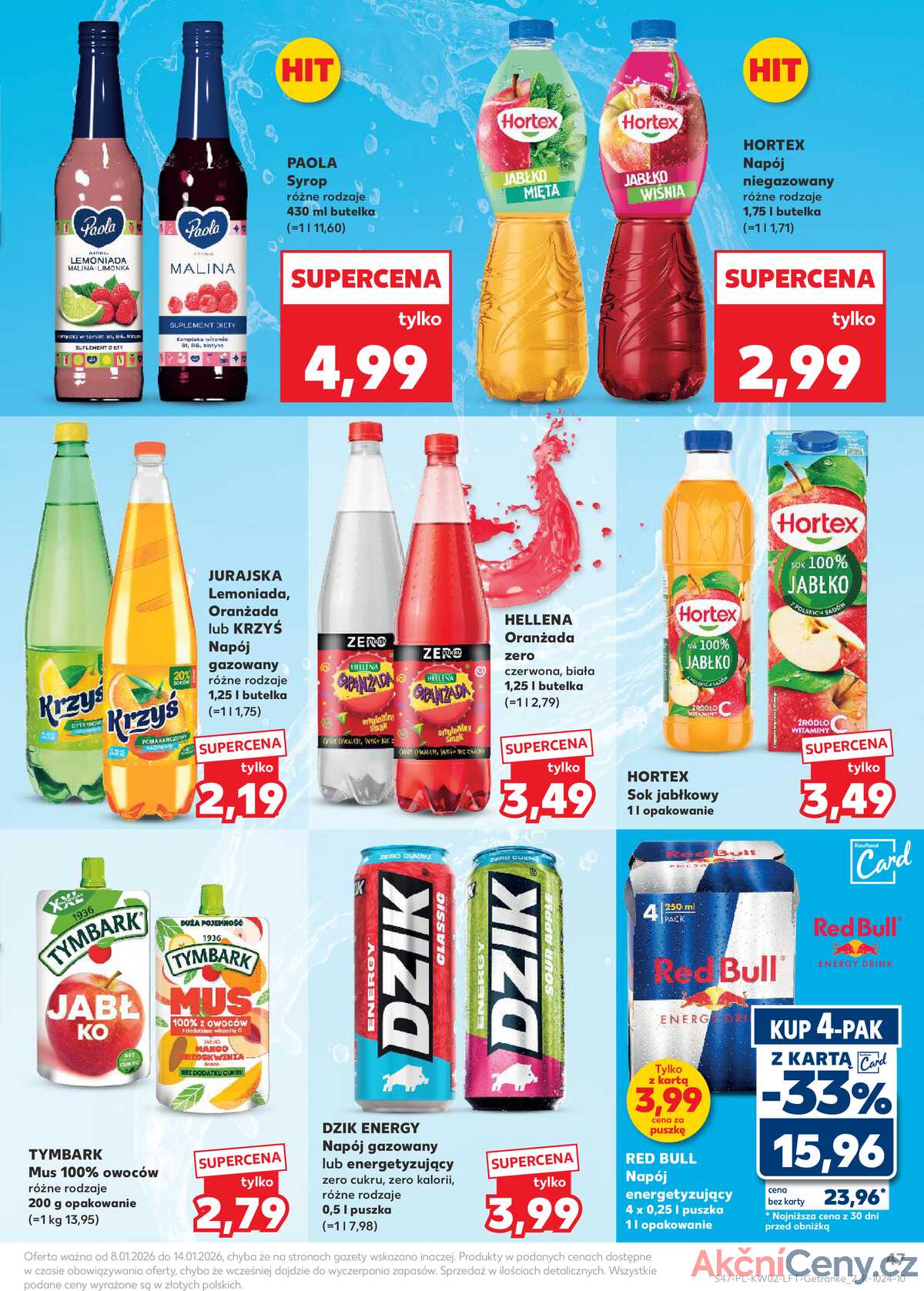 Leták Kaufland Polsko 8.1.-14.1.2026 - Noviny týdne strana 47