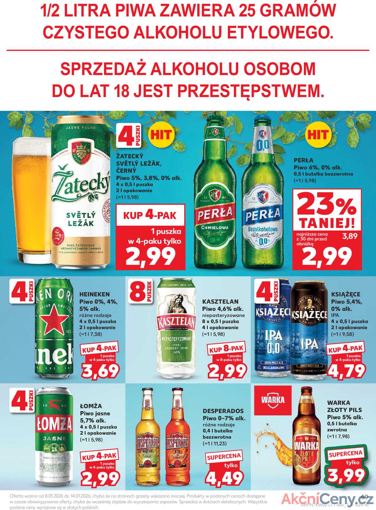 Leták Kaufland Polsko 8.1.-14.1.2026 - Noviny týdne strana 49