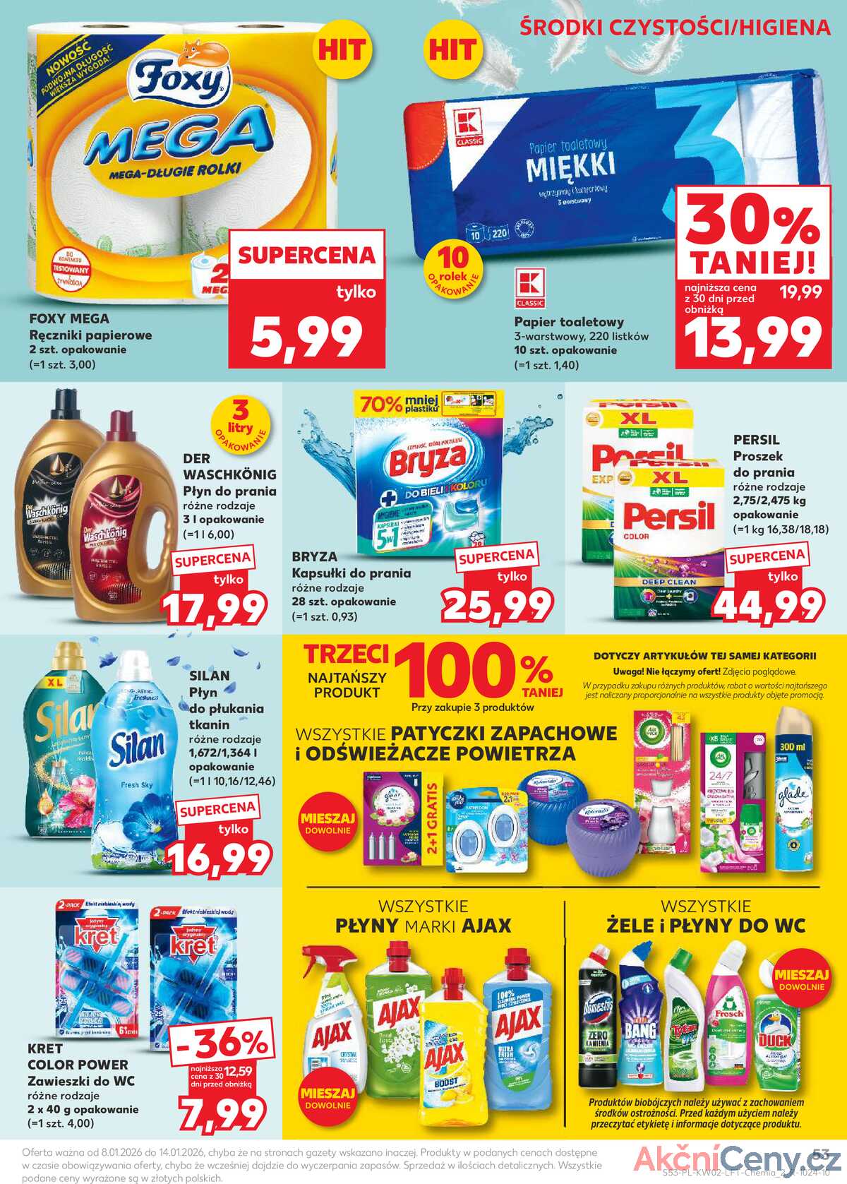 Leták Kaufland Polsko 8.1.-14.1.2026 - Noviny týdne strana 53