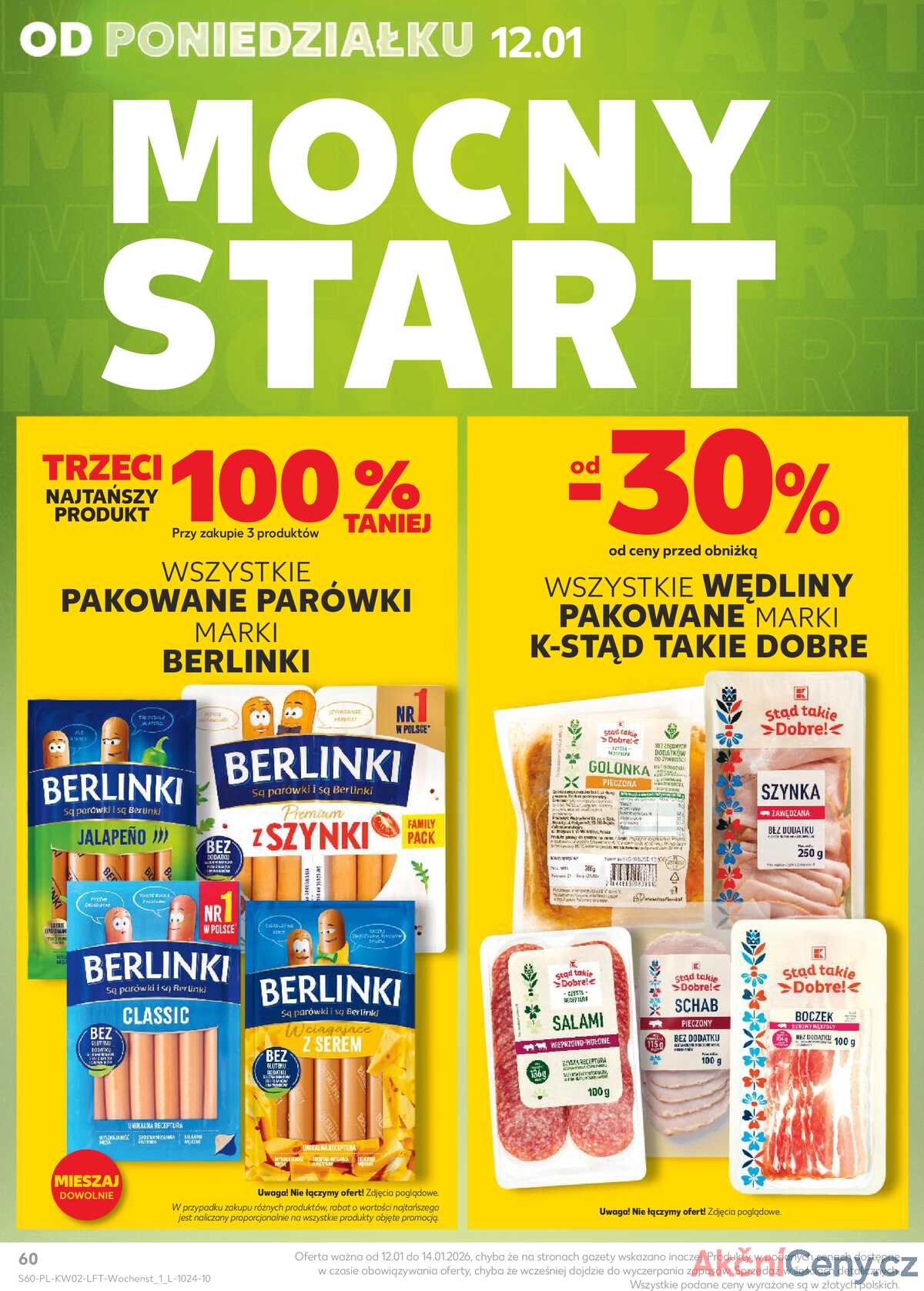 Leták Kaufland Polsko 8.1.-14.1.2026 - Noviny týdne strana 60