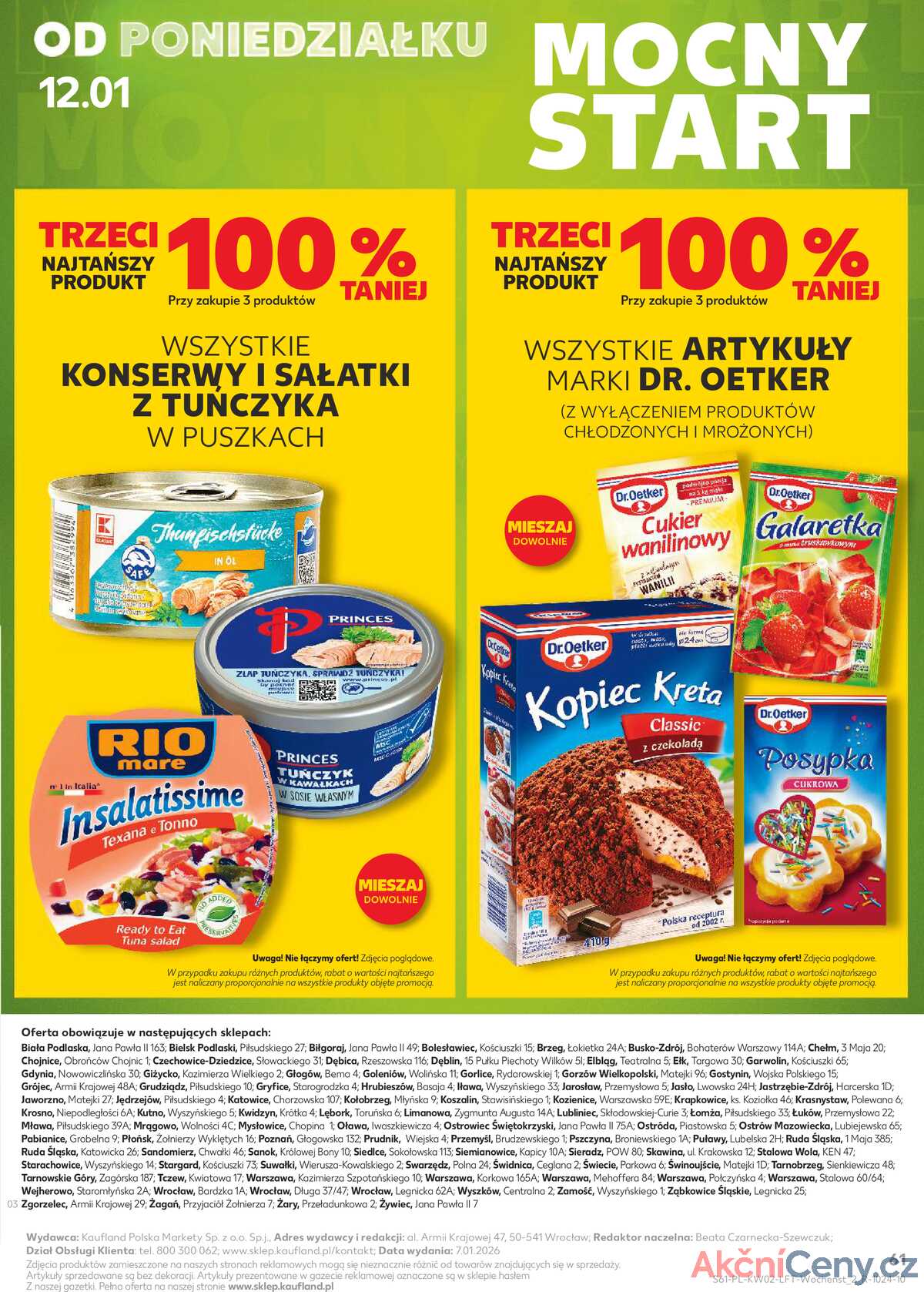 Leták Kaufland Polsko 8.1.-14.1.2026 - Noviny týdne strana 61