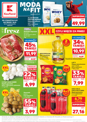 Leták Kaufland Polsko 8.1.-14.1.2026 - Noviny týdne