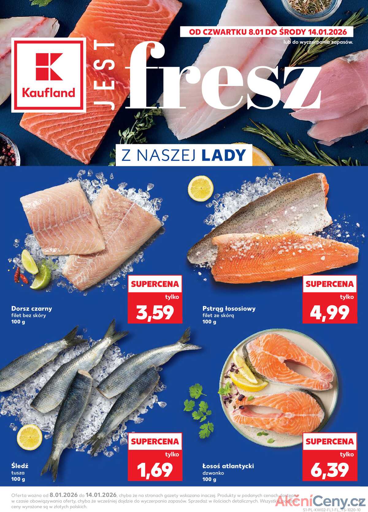 Leták Kaufland Polsko 8.1.-14.1.2026 strana 1