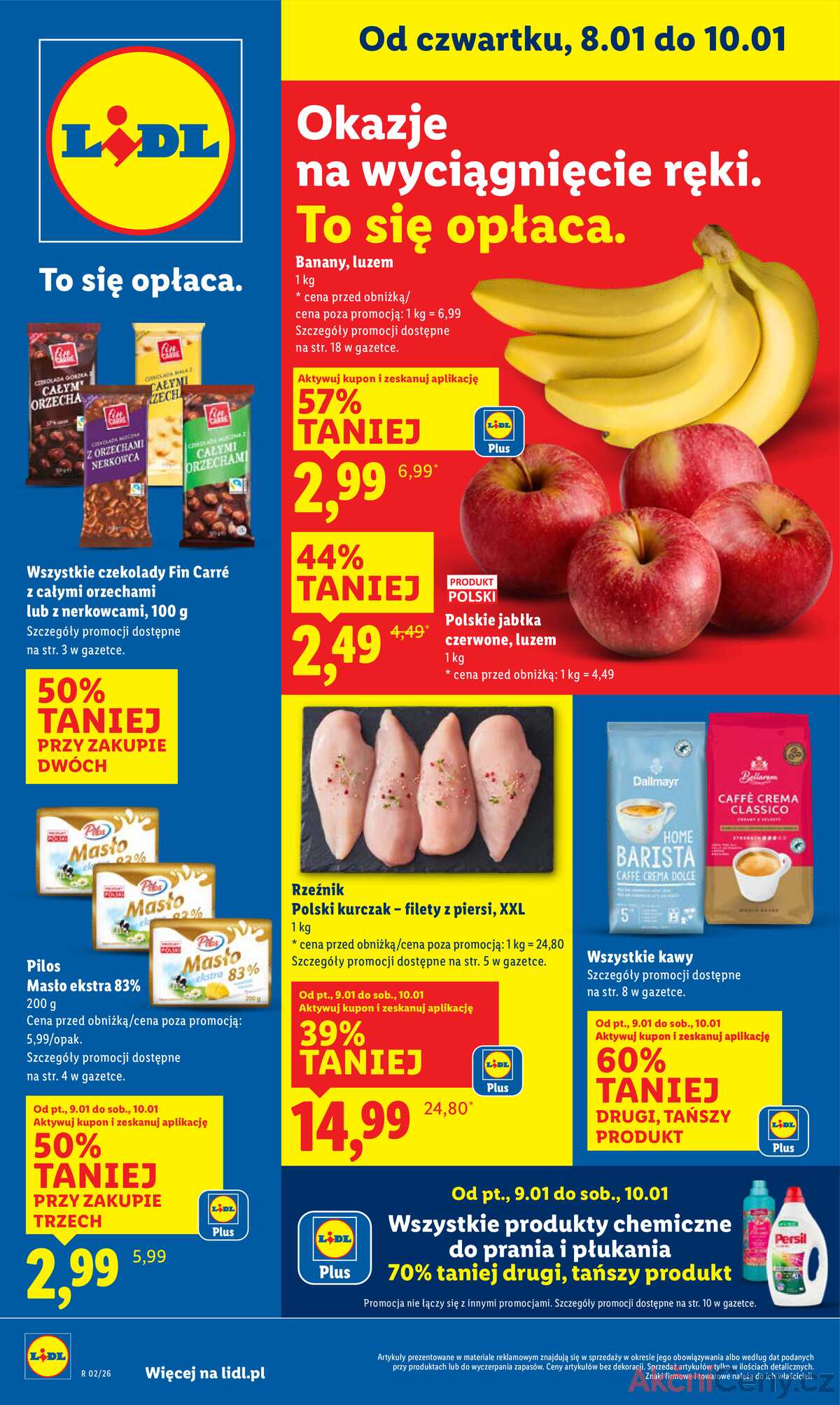 Leták Lidl Polsko 8.1.-10.1.2026 strana 1