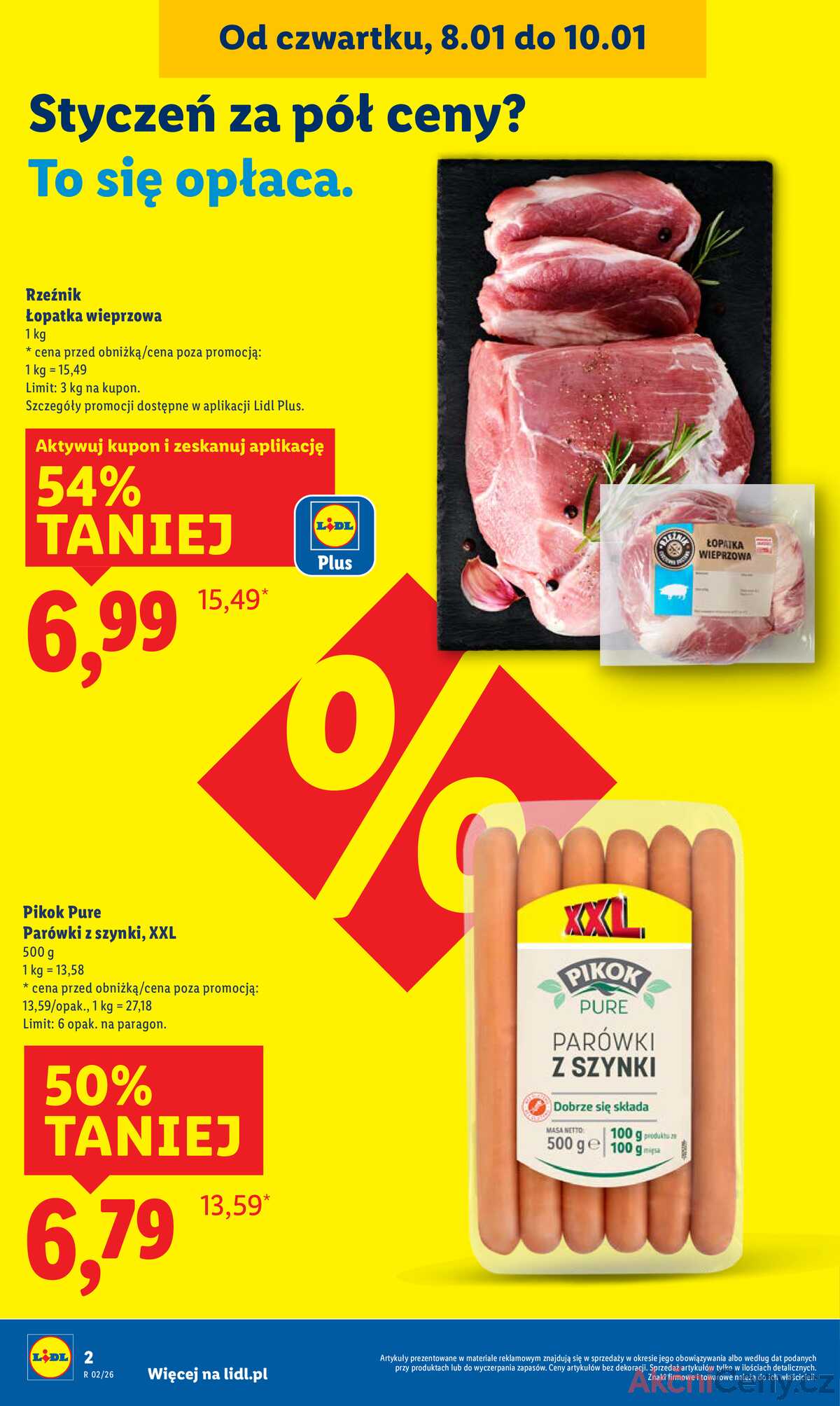Leták Lidl Polsko 8.1.-10.1.2026 strana 2