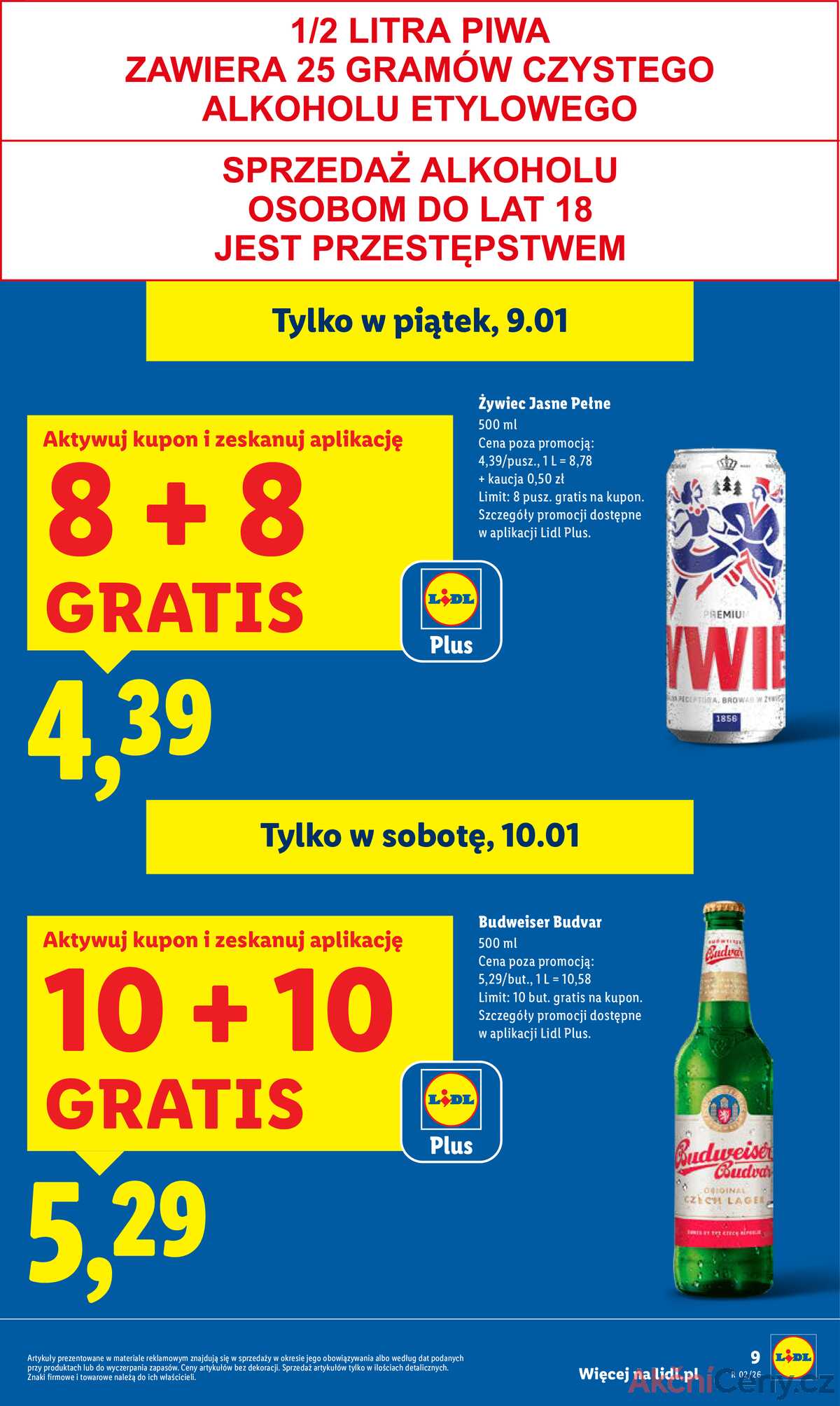 Leták Lidl Polsko 8.1.-10.1.2026 strana 9