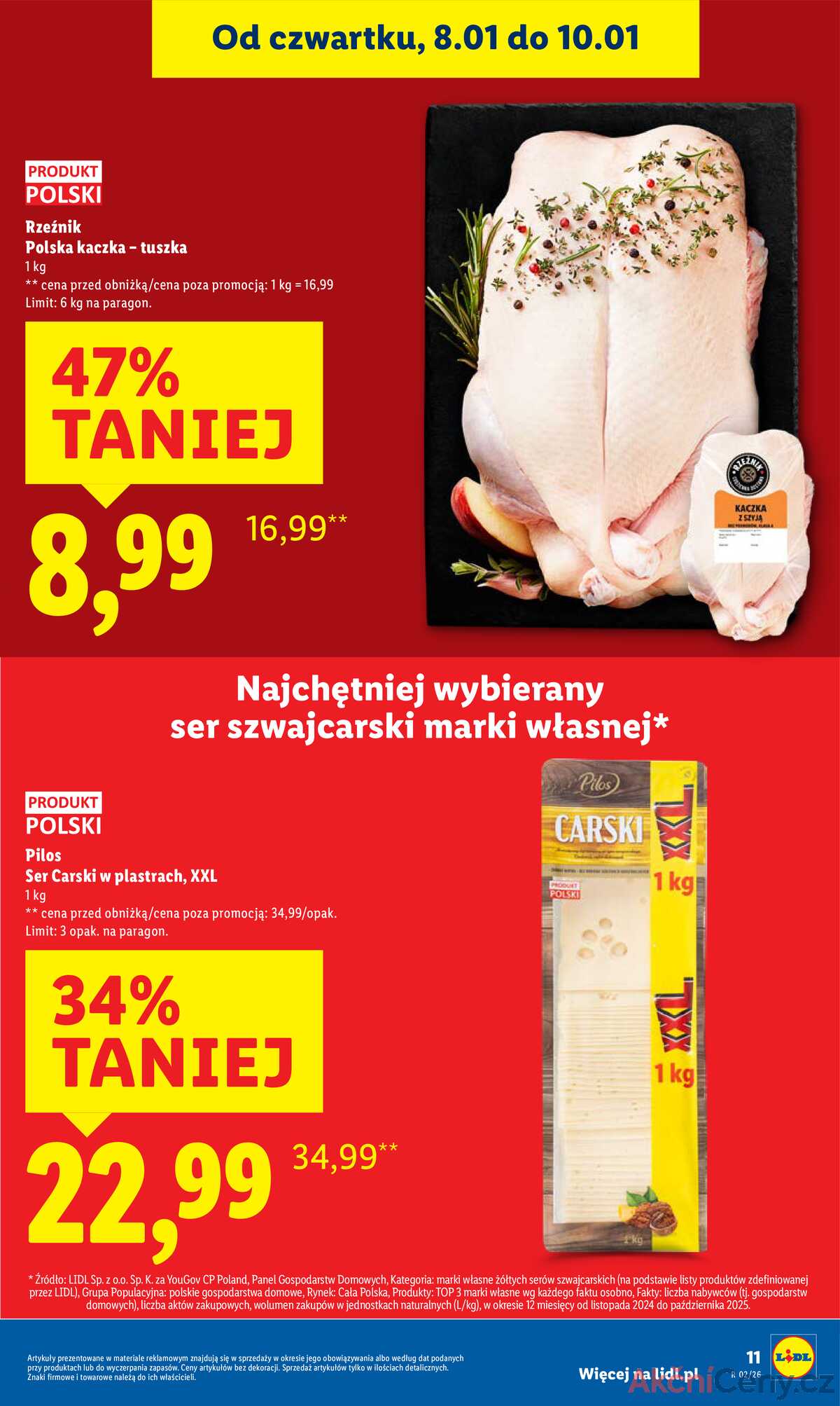 Leták Lidl Polsko 8.1.-10.1.2026 strana 11
