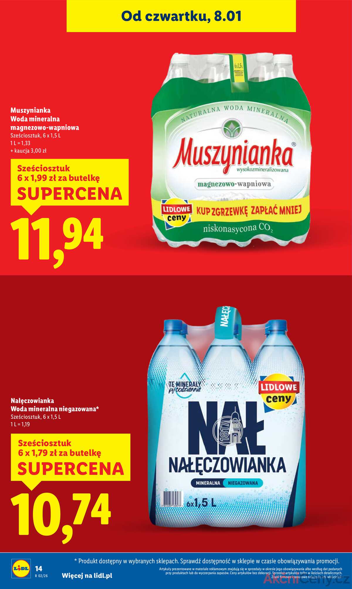 Leták Lidl Polsko 8.1.-10.1.2026 strana 14