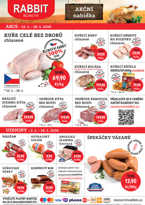 RABBIT řeznictví letáky