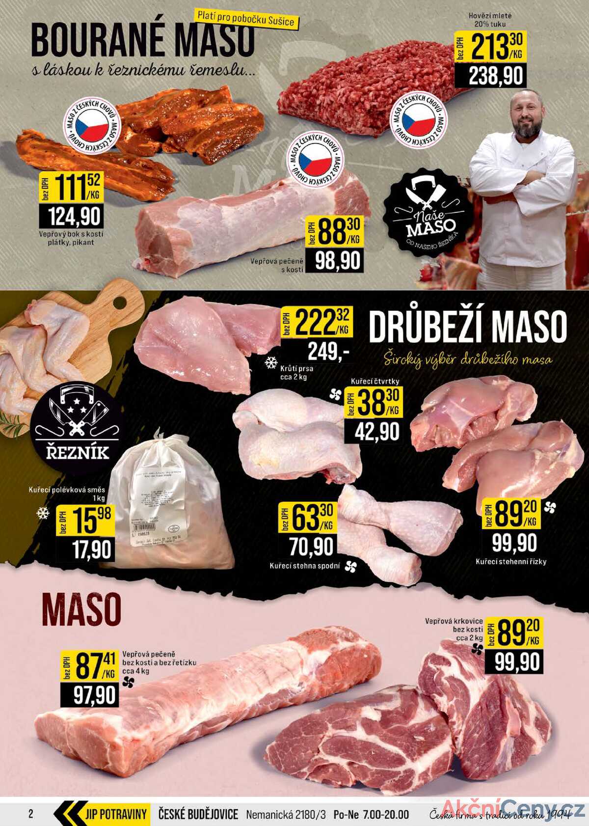 JIP Cash & Carry České Budějovice, Most, Náchod, Polička, Sušice a Svoboda nad Úpou od 7.1. do 13.1.2026 strana 2