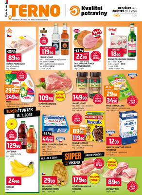 Terno Zlín, Prachatice, Český Krumlov, Tábor, Strakonice, Blatná 14.1. - 20.1.