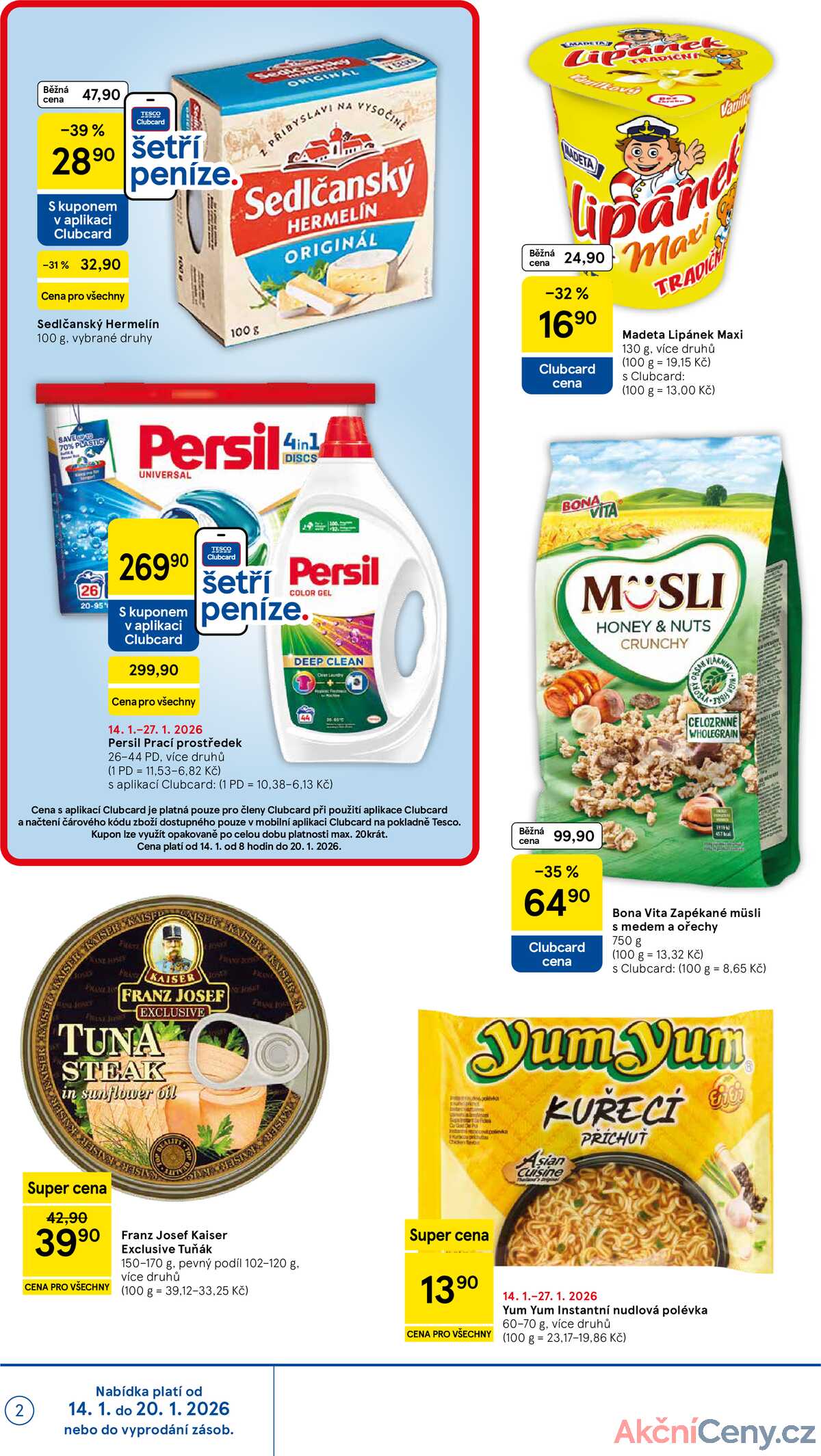 Tesco supermarkety od 14.1. do 20.1.2026 strana 2