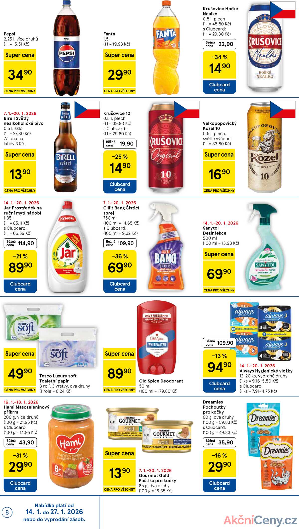 Tesco supermarkety od 14.1. do 20.1.2026 strana 8