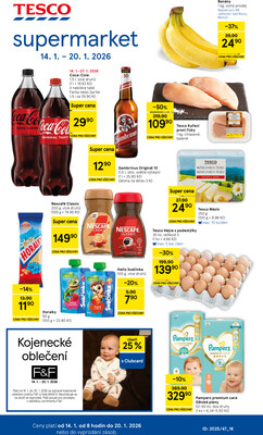 Tesco supermarkety od 14.1. do 20.1.2026