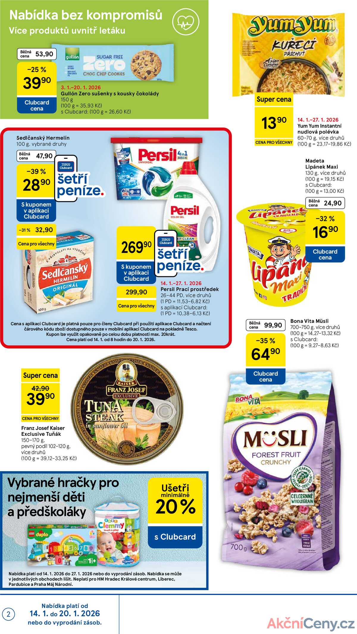 Tesco malé hypermarkety od 14.1. do 20.1.2026 strana 2