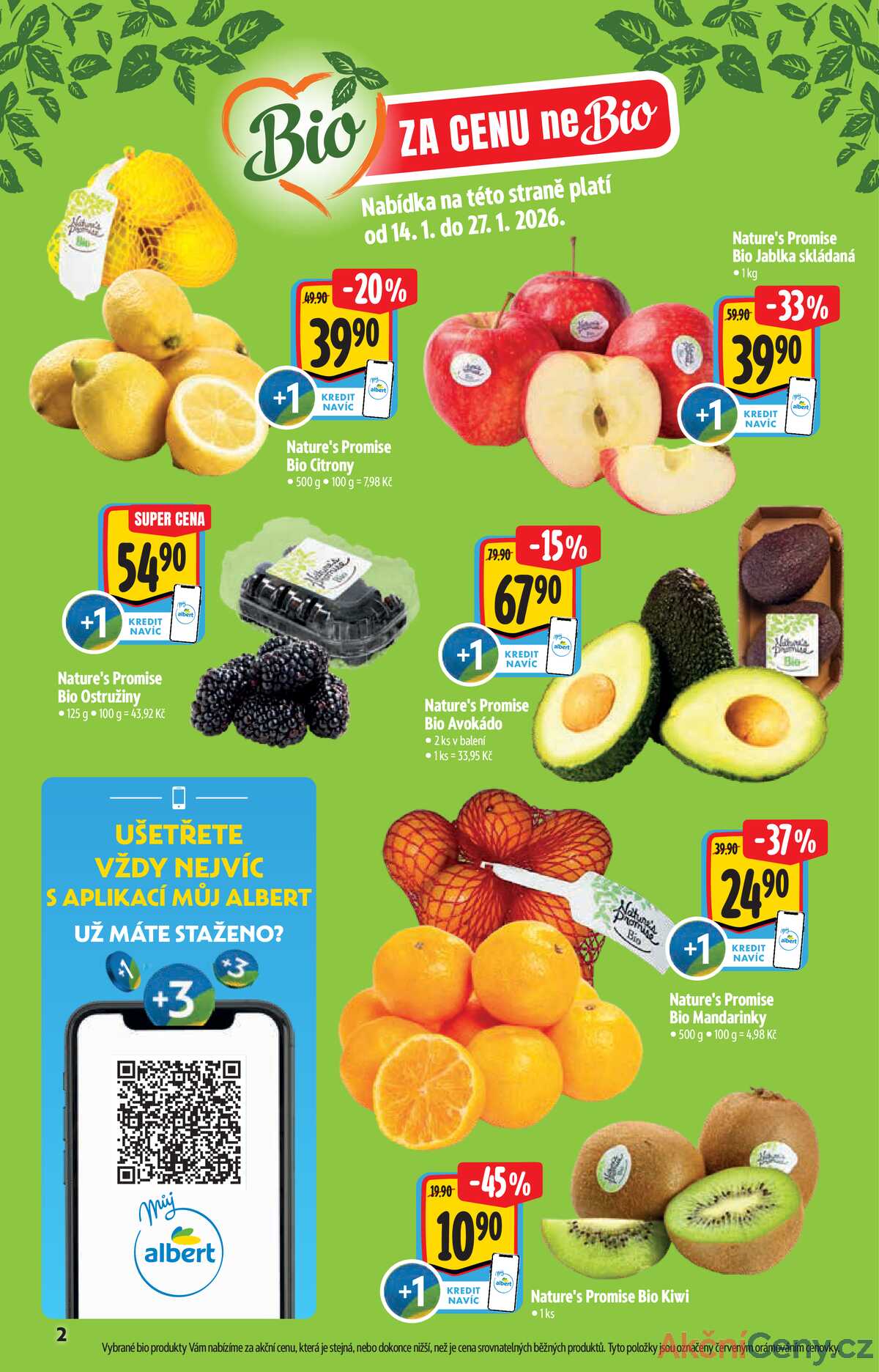 Albert  Hypermarket katalog Bio od 14.1. do 10.2.2026 strana 2
