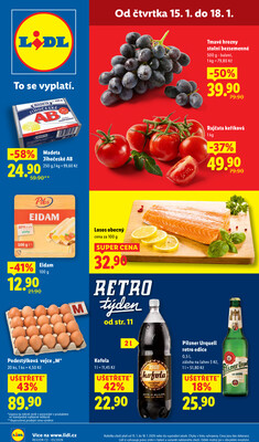 Lidl Čtvrtek od 15.1. do 18.1.2026
