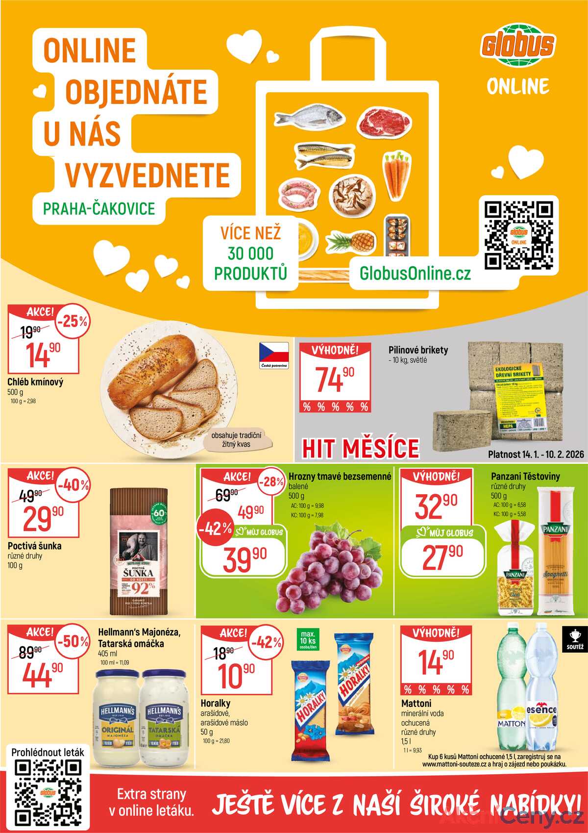 Akční leták Globus 14.1. - 20.1.2026 - Globus Praha - Čakovice strana 2