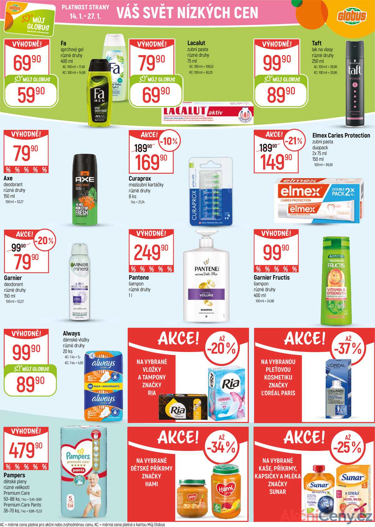 Akční leták Globus 14.1. - 20.1.2026 - Globus Praha - Zličín strana 30