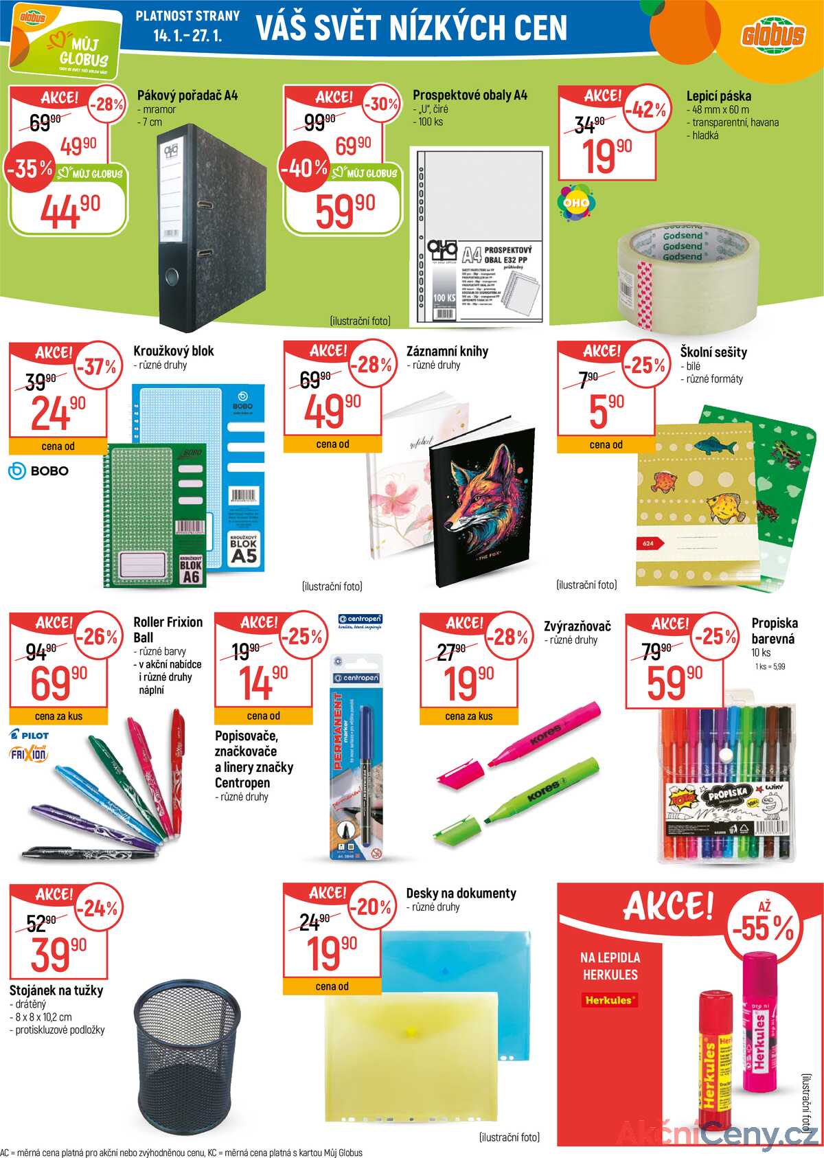 Akční leták Globus 14.1. - 20.1.2026 - Globus Opava strana 32