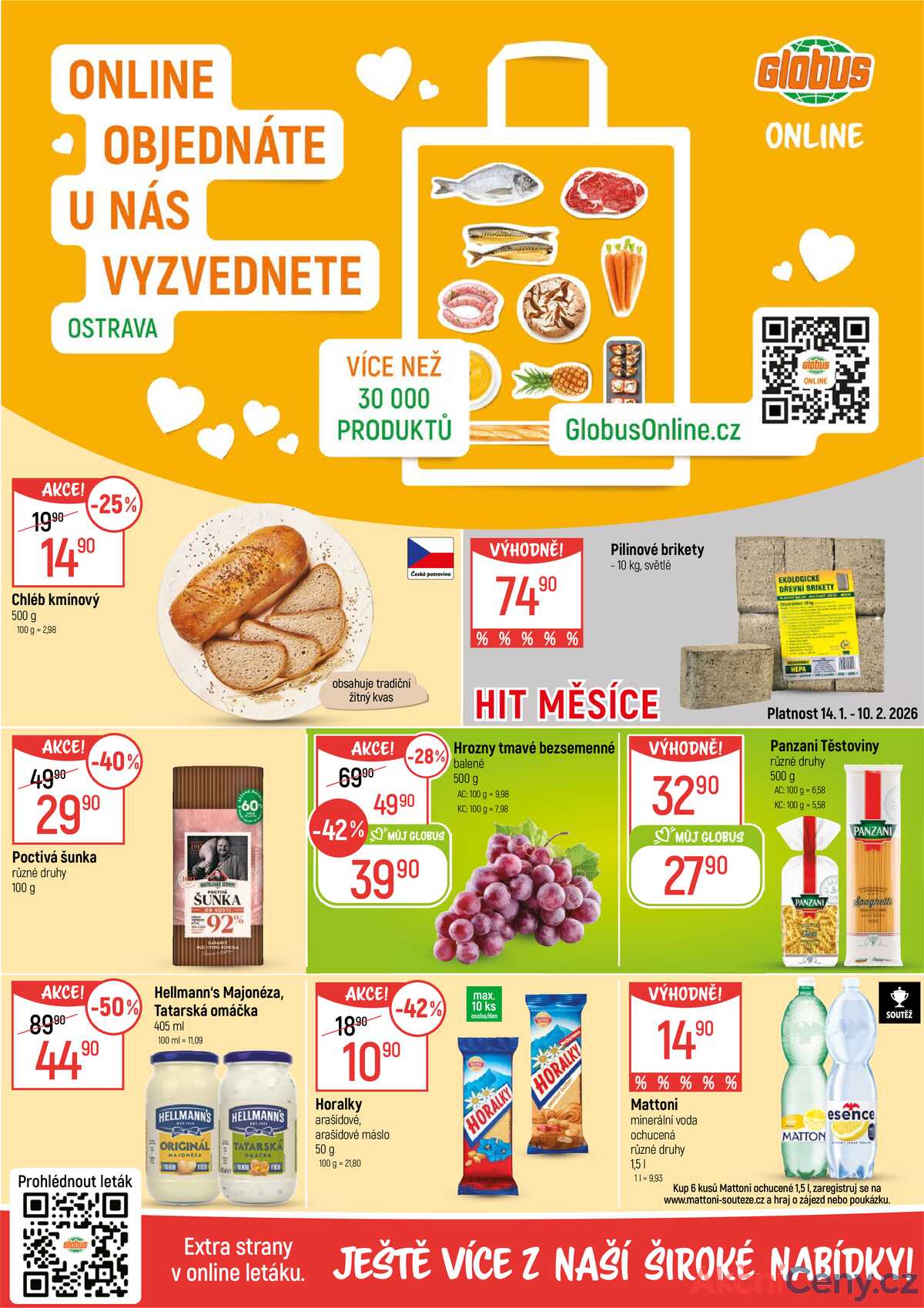 Akční leták Globus 14.1. - 20.1.2026 - Globus Ostrava strana 2