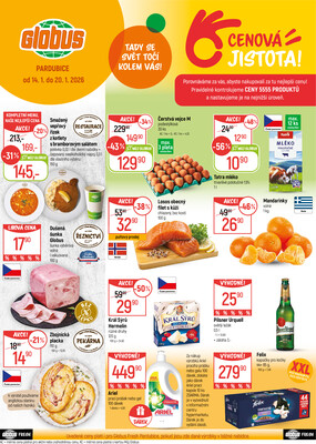 Akční leták Globus 14.1. - 20.1.2026 - Globus Pardubice
